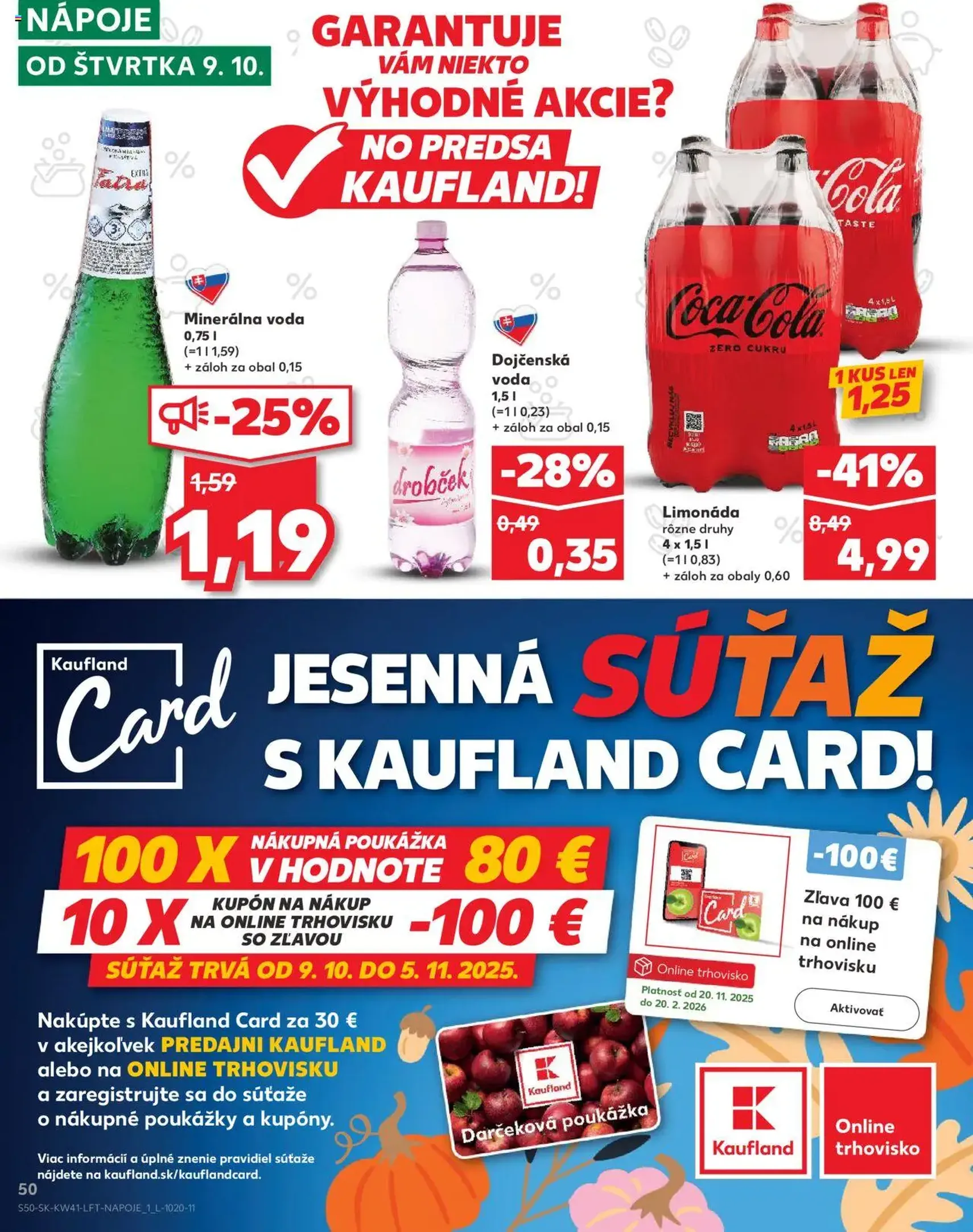 Kaufland Bratislava-Avion - platný leták od 09.10.2025 strana 50 z 80