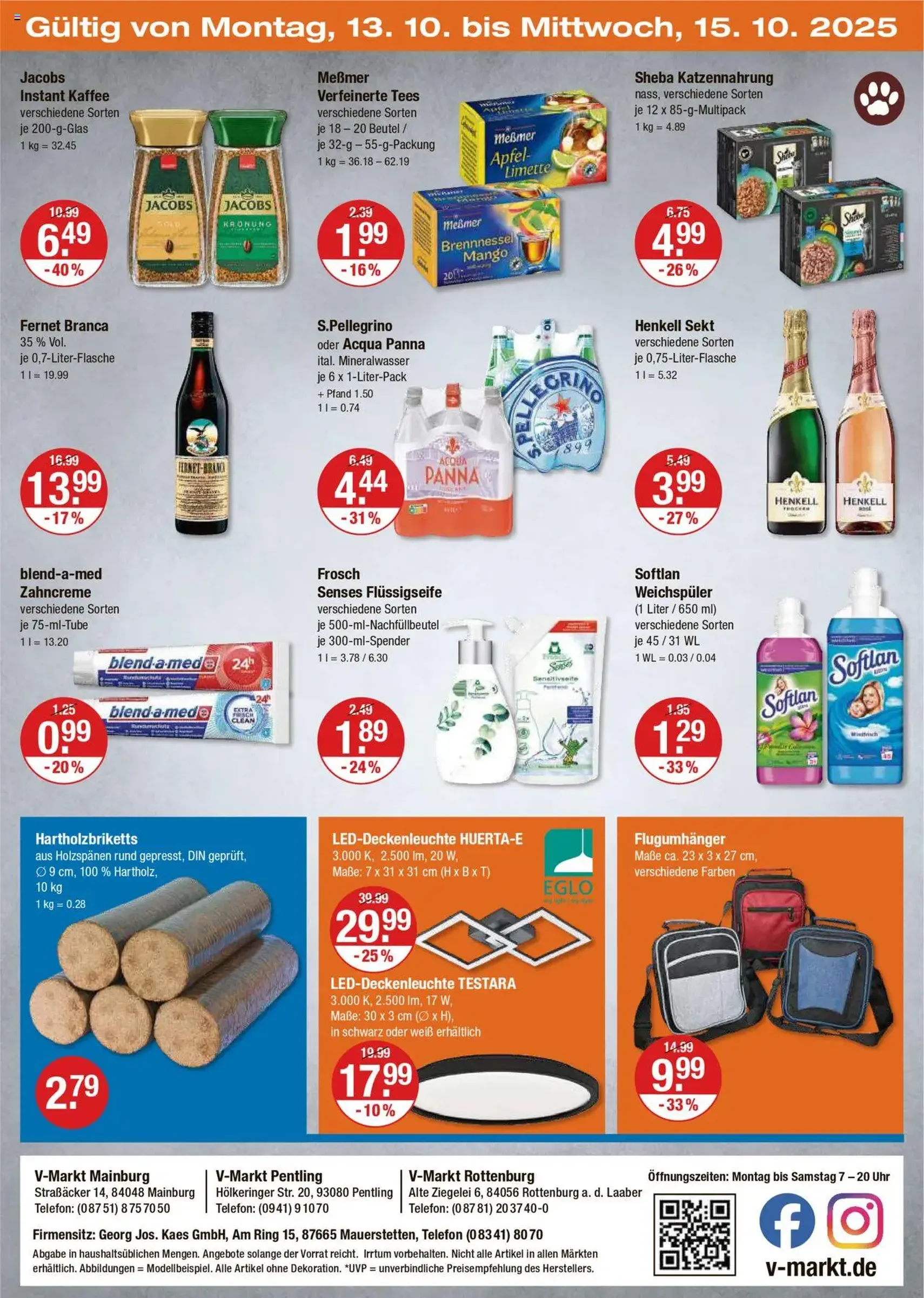 V-Markt - Hallertau / Oberpfalz - Gültiger Prospekt ab 09.10.2025, Seite 20 von insgesamt 22