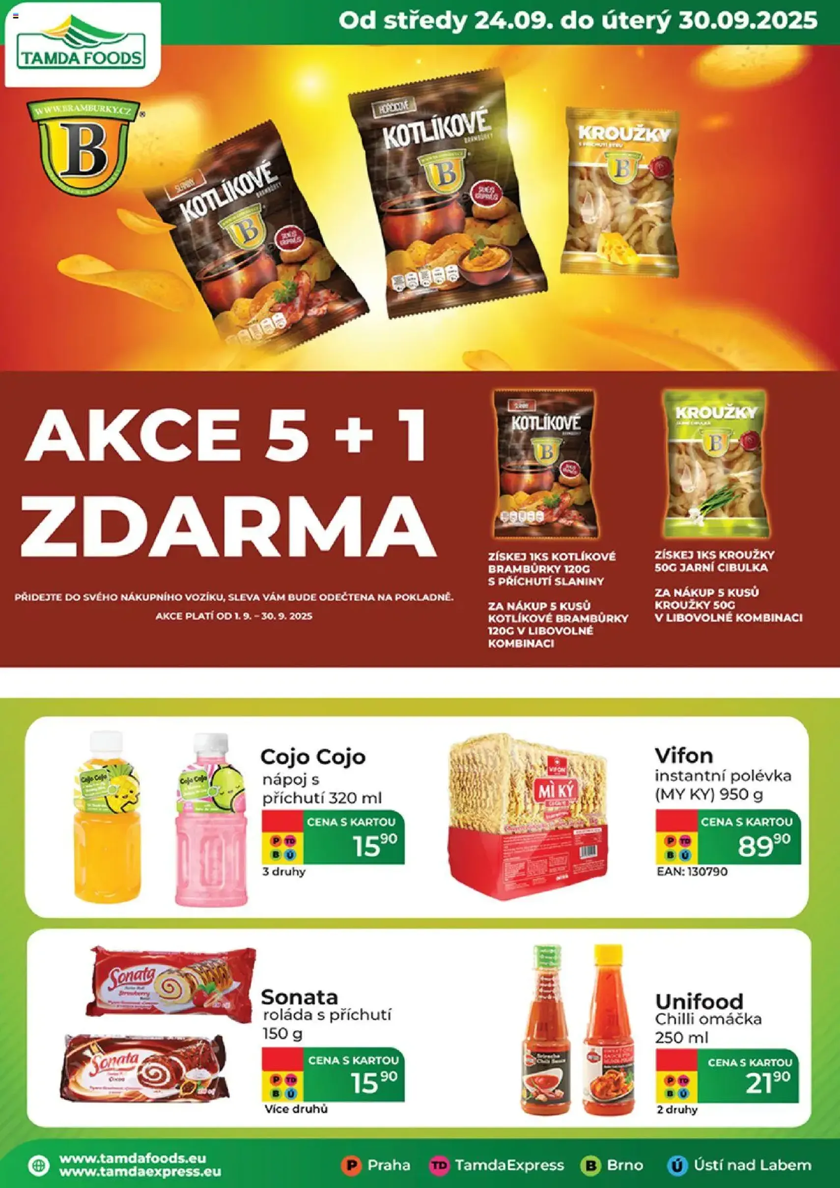 Tamda Foods leták - platný leták od 24.09.2025 strana 1 z 52