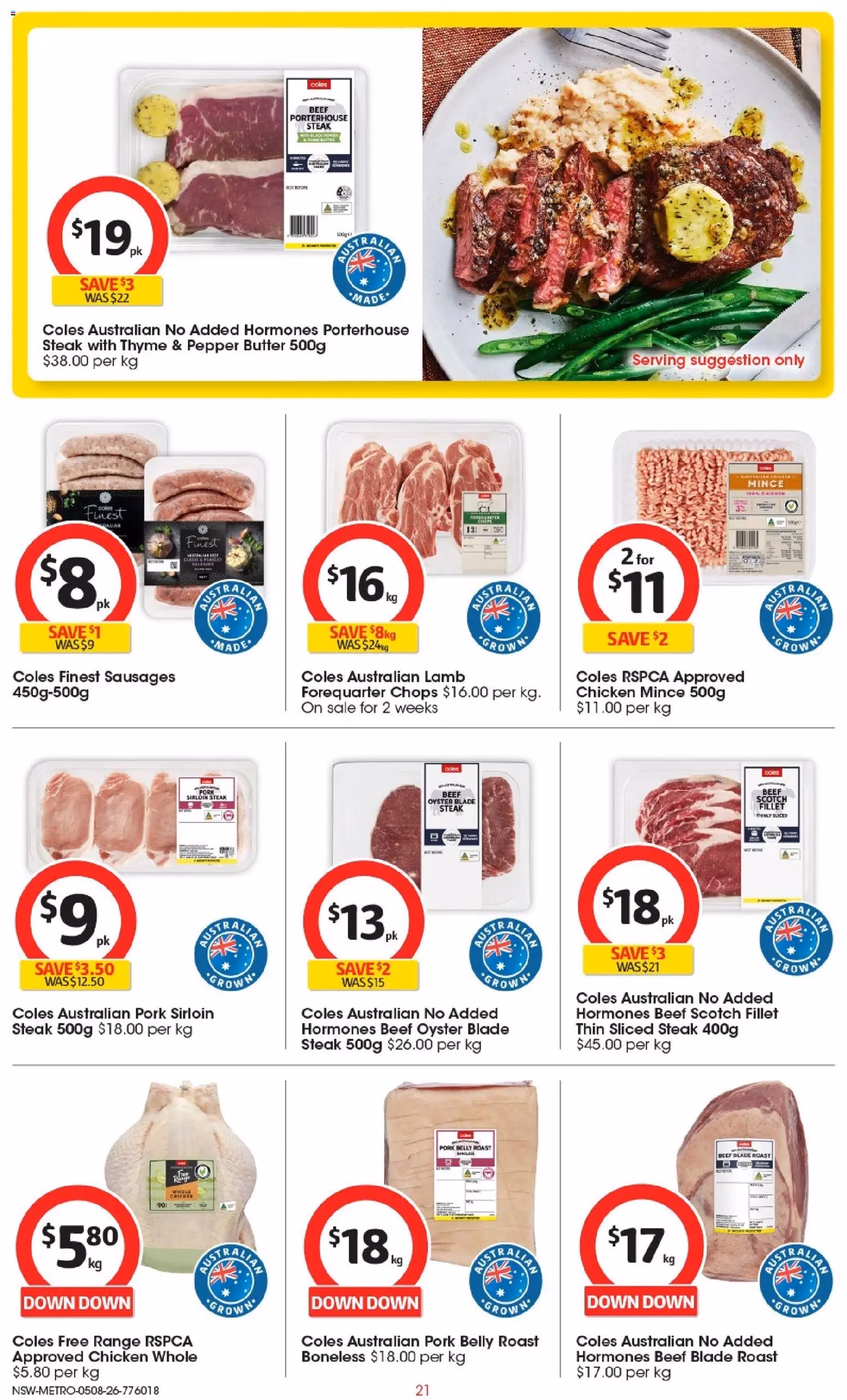 Coles catalogue - valid flyer from 04/08/2026, page 21 of 52