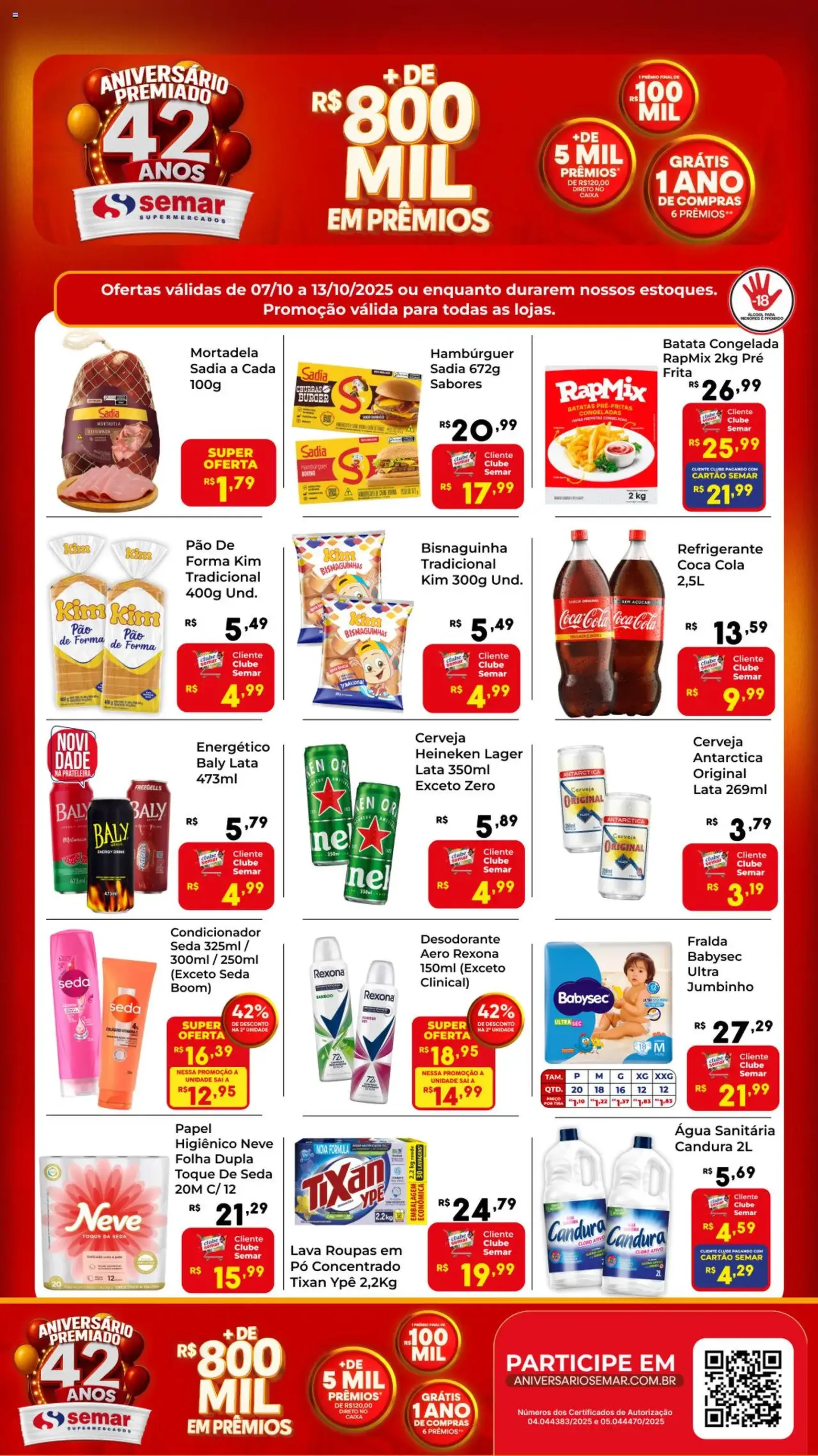 Semar Supermercado - Ofertas da semana - folheto válido a partir de 07/10/2025 página 1 de 2