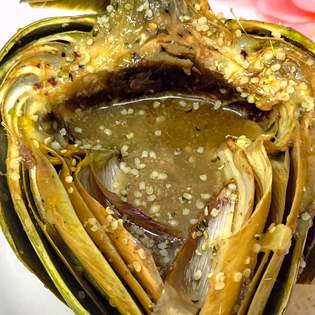 Previsualización de la receta Alcachofas en salsa fáciles