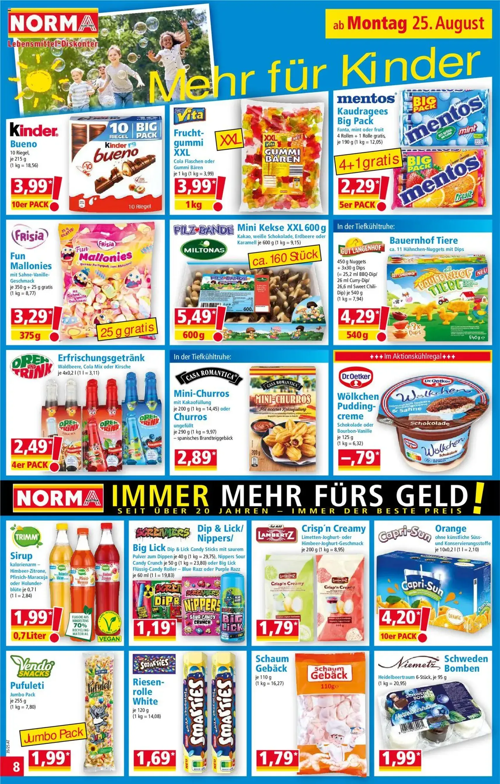 Norma Flugblatt - Gültiger Prospekt ab 25.08.2025, Seite 8 von insgesamt 18 Norma Flugblatt - Gültiger Prospekt ab 25.08.2025, Seite 8 von insgesamt 18