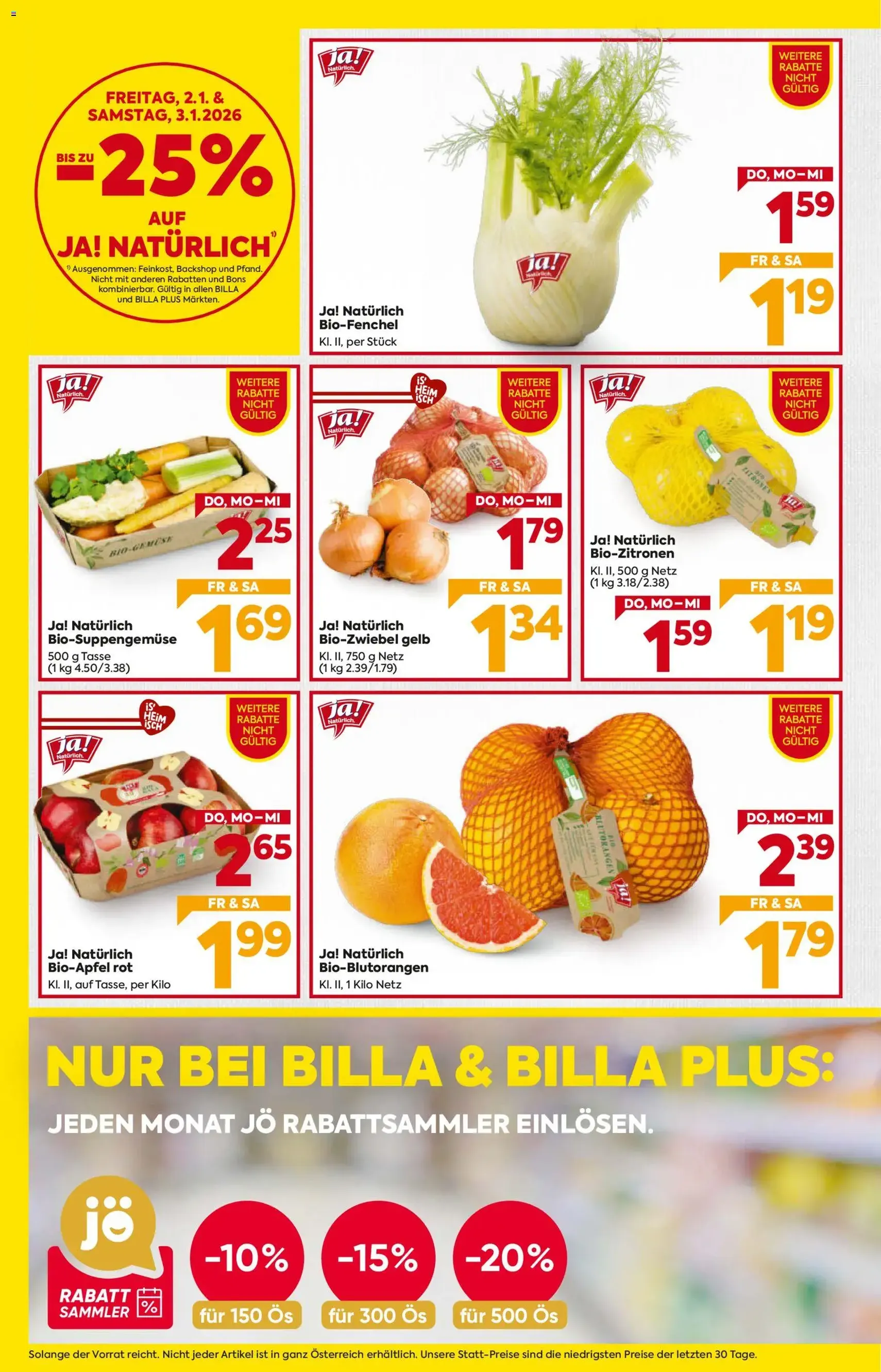 Billa Flugblatt - Gültiger Prospekt ab 02.01.2026, Seite 8 von insgesamt 20