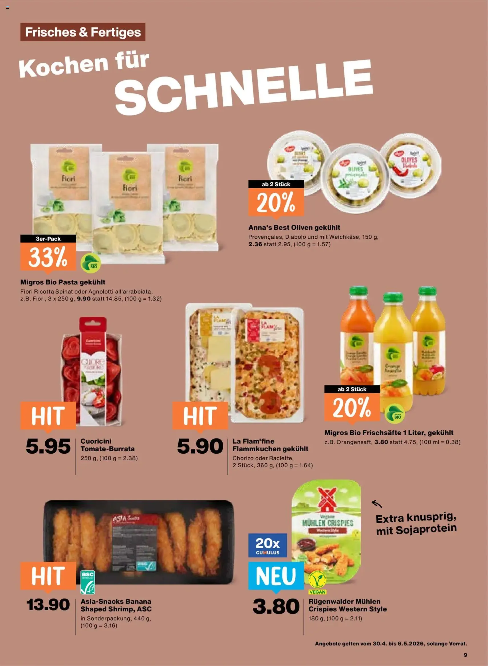 Migros aktionen - Gültiger Prospekt ab 30.04.2026, Seite 9 von insgesamt 24
