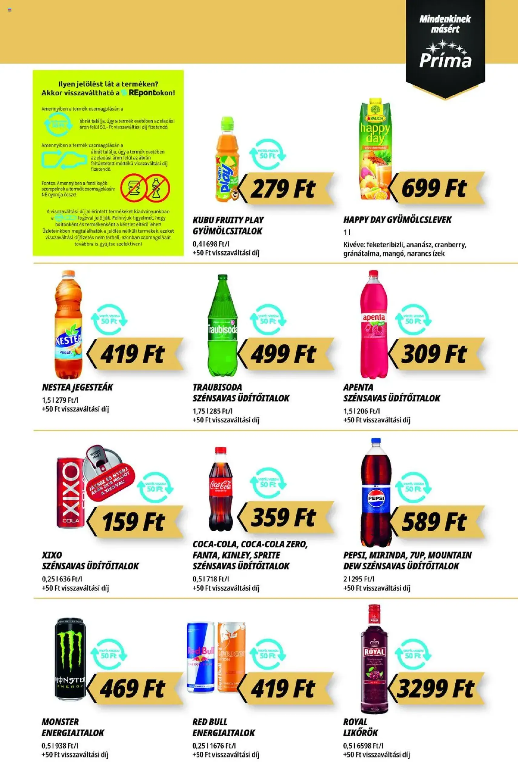 CBA Príma Akciós újság - 2025.08.14. érvényes szórólap 9 oldal 12 oldalból