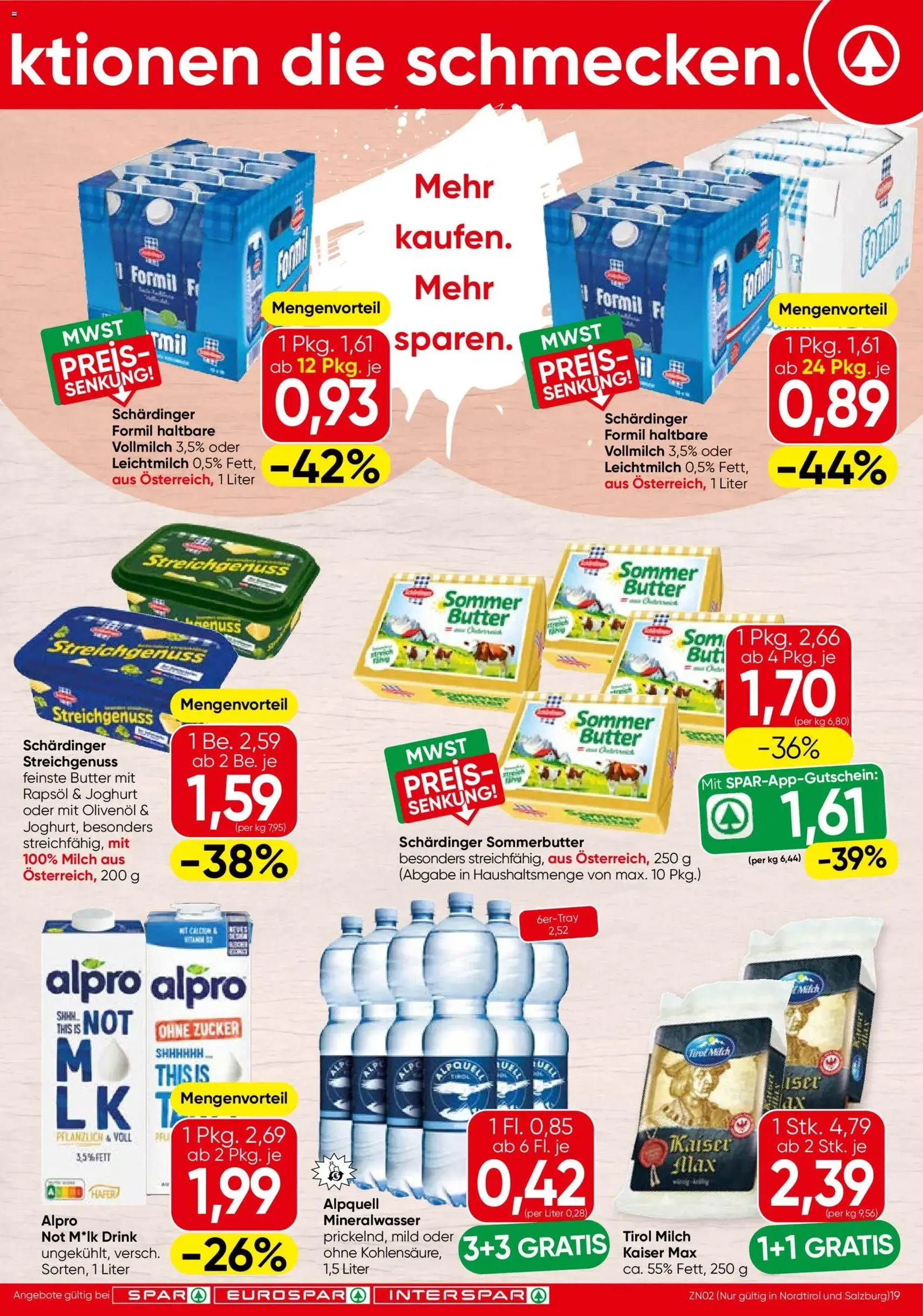 Spar - Flugblatt - Gültiger Prospekt ab 10.09.2026, Seite 19 von insgesamt 24