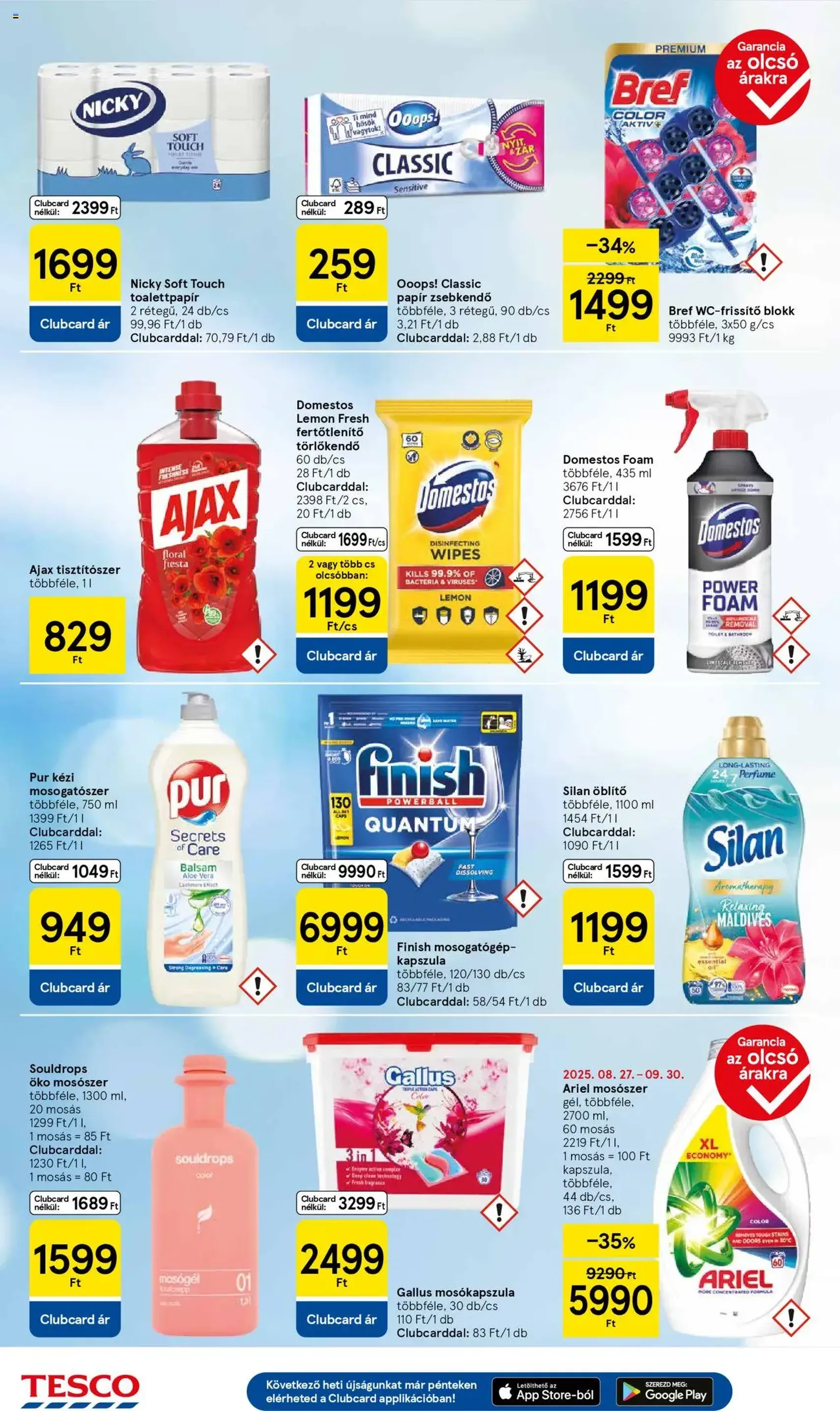 Tesco Hipermarket - Akciós újság - 2025.09.25. érvényes szórólap 10 oldal 32 oldalból