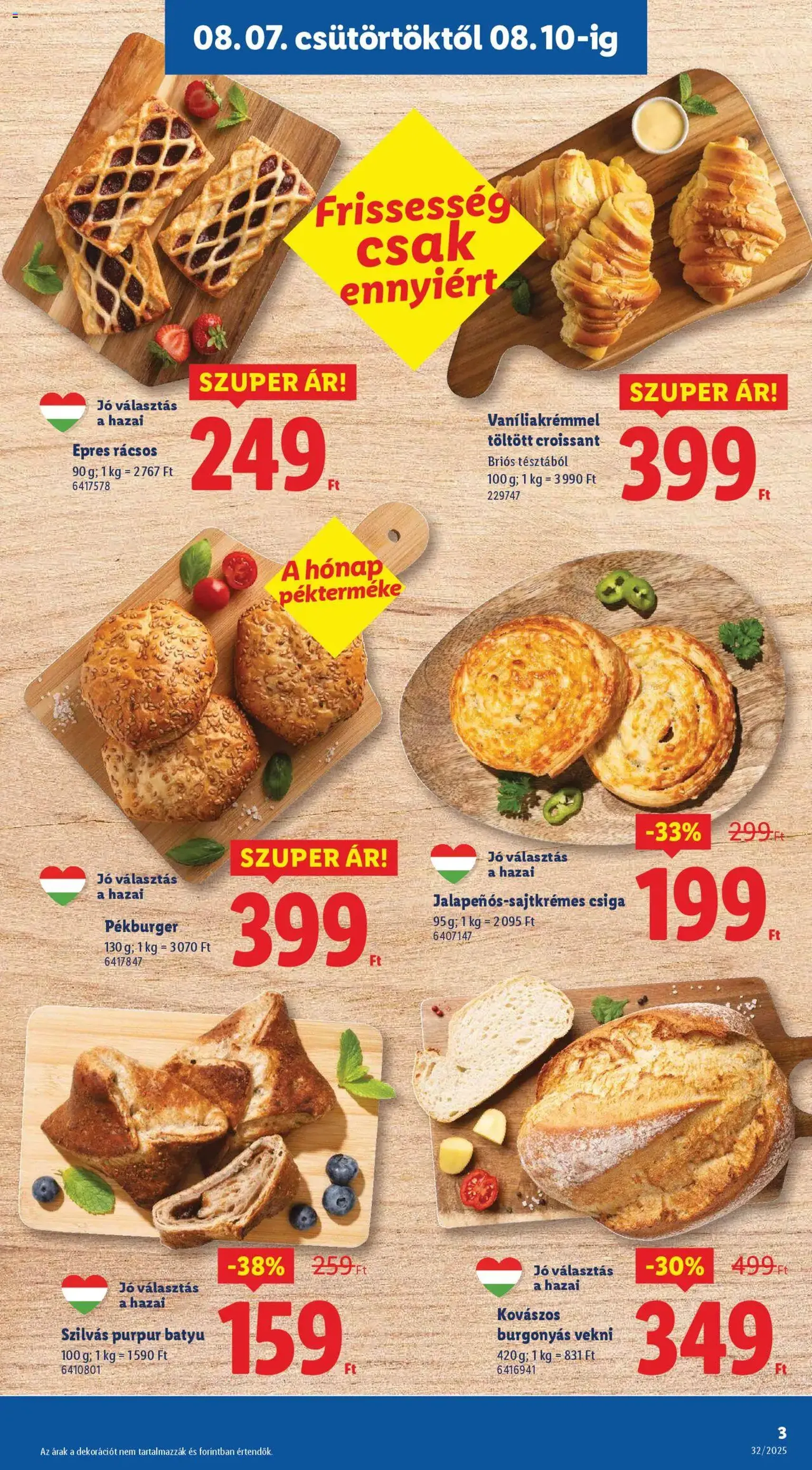 Lidl Akciós újság - 2025.08.07. érvényes szórólap 3 oldal 66 oldalból Lidl Akciós újság - 2025.08.07. érvényes szórólap 3 oldal 66 oldalból
