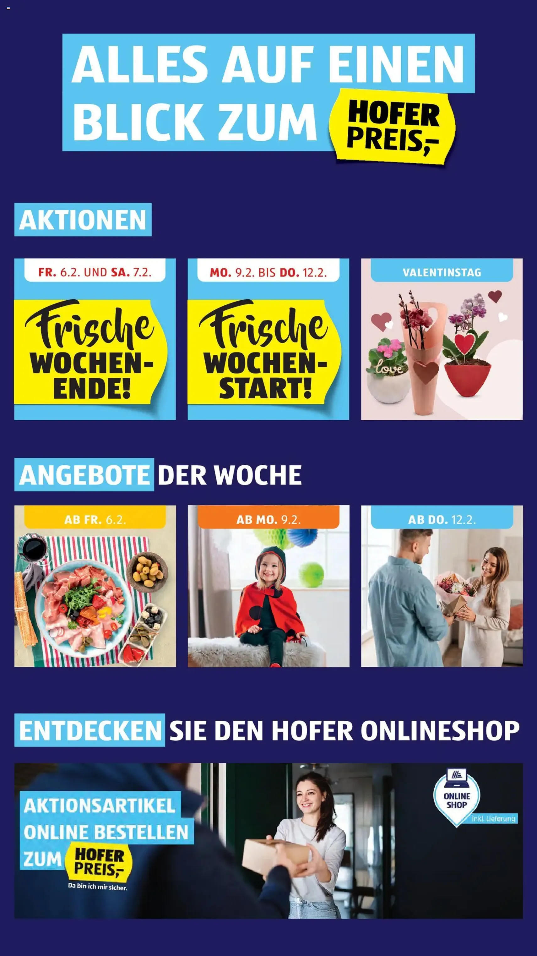 Hofer Flugblatt - Gültiger Prospekt ab 06.02.2026, Seite 2 von insgesamt 43