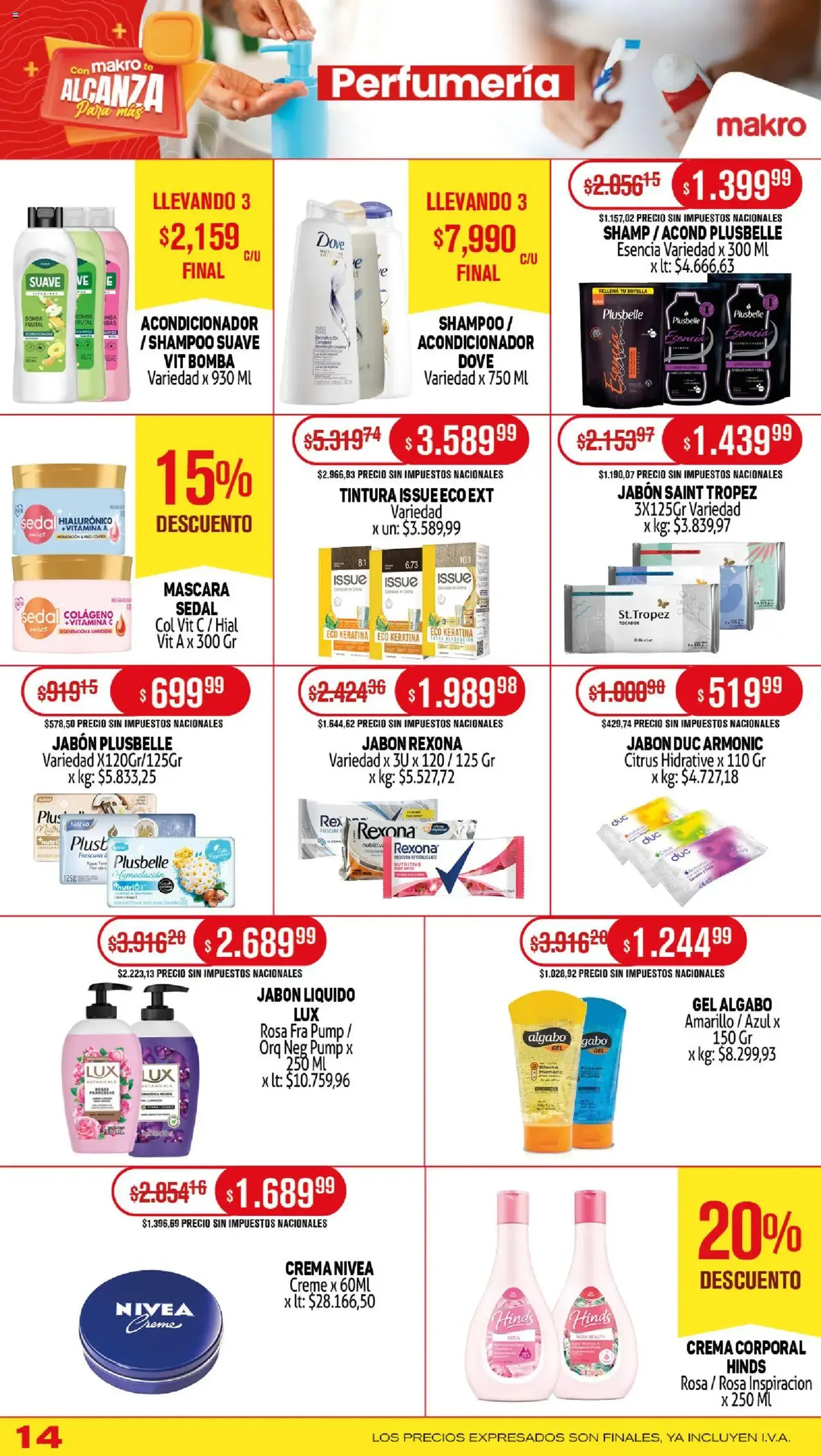 Makro ofertas - folleto válido desde 31/07/2025 página 14 de 19 Makro ofertas - folleto válido desde 31/07/2025 página 14 de 19