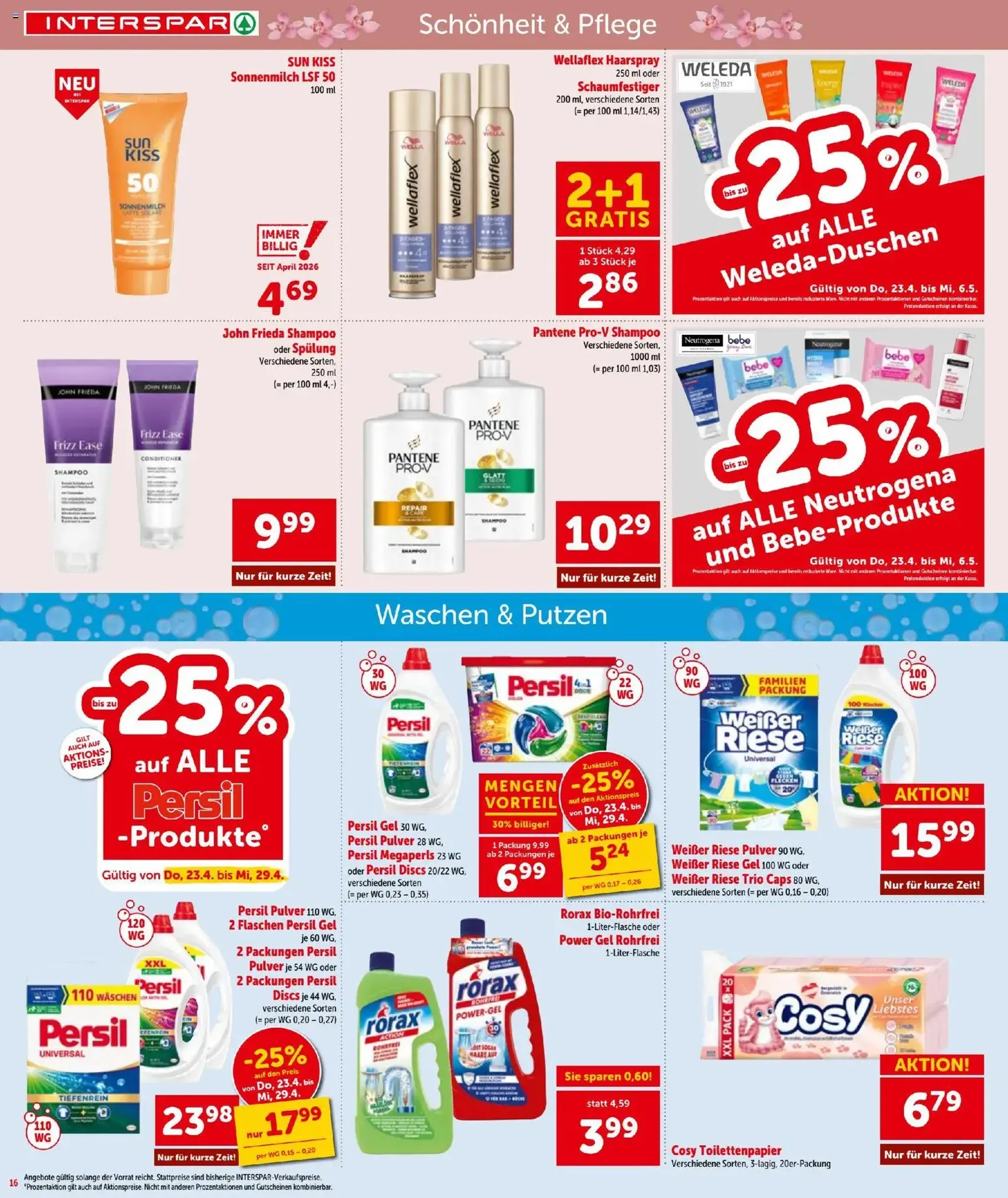Interspar - Flugblatt - Gültiger Prospekt ab 23.04.2026, Seite 16 von insgesamt 24