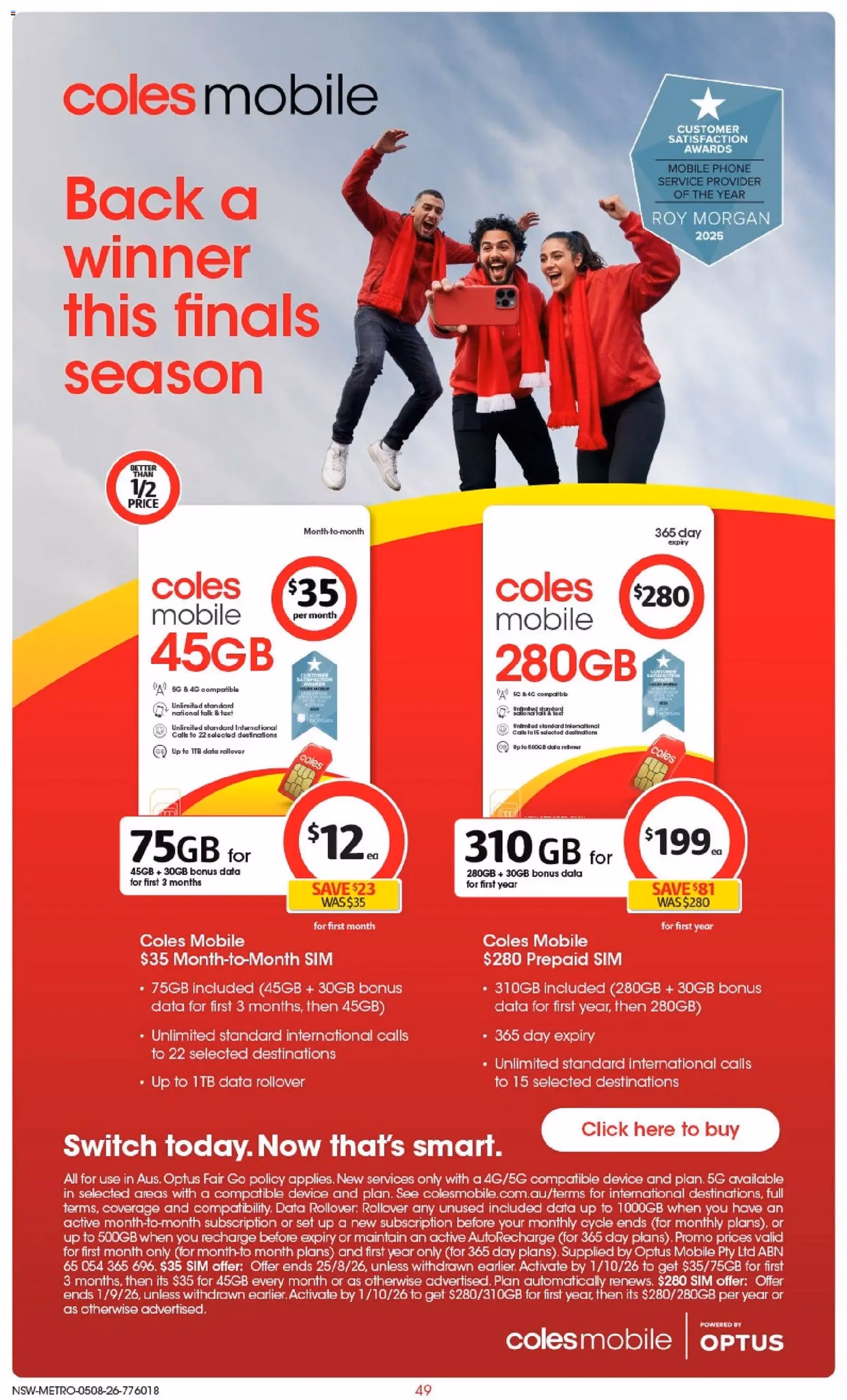 Coles catalogue - valid flyer from 04/08/2026, page 49 of 52