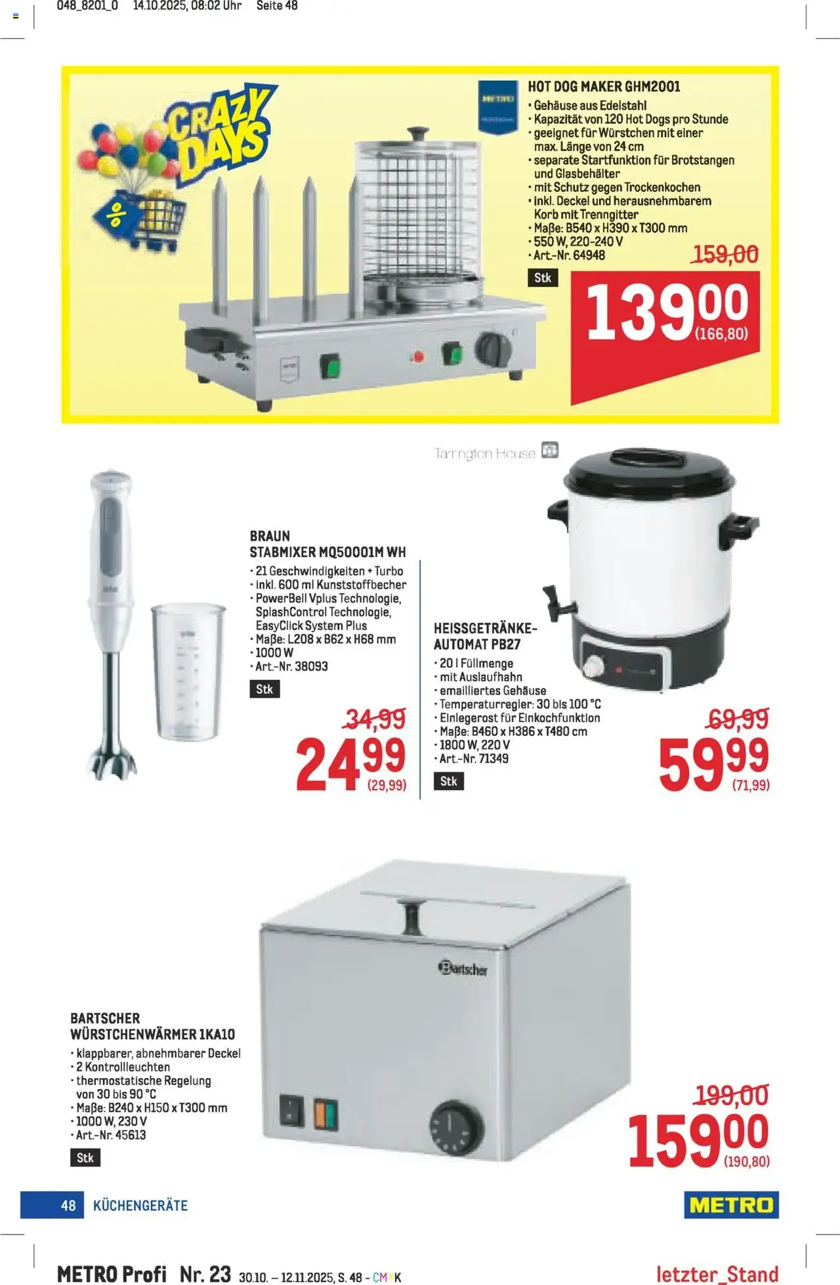 Metro angebote Profi - Gültiger Prospekt ab 30.10.2025, Seite 48 von insgesamt 64 Metro angebote Profi - Gültiger Prospekt ab 30.10.2025, Seite 48 von insgesamt 64