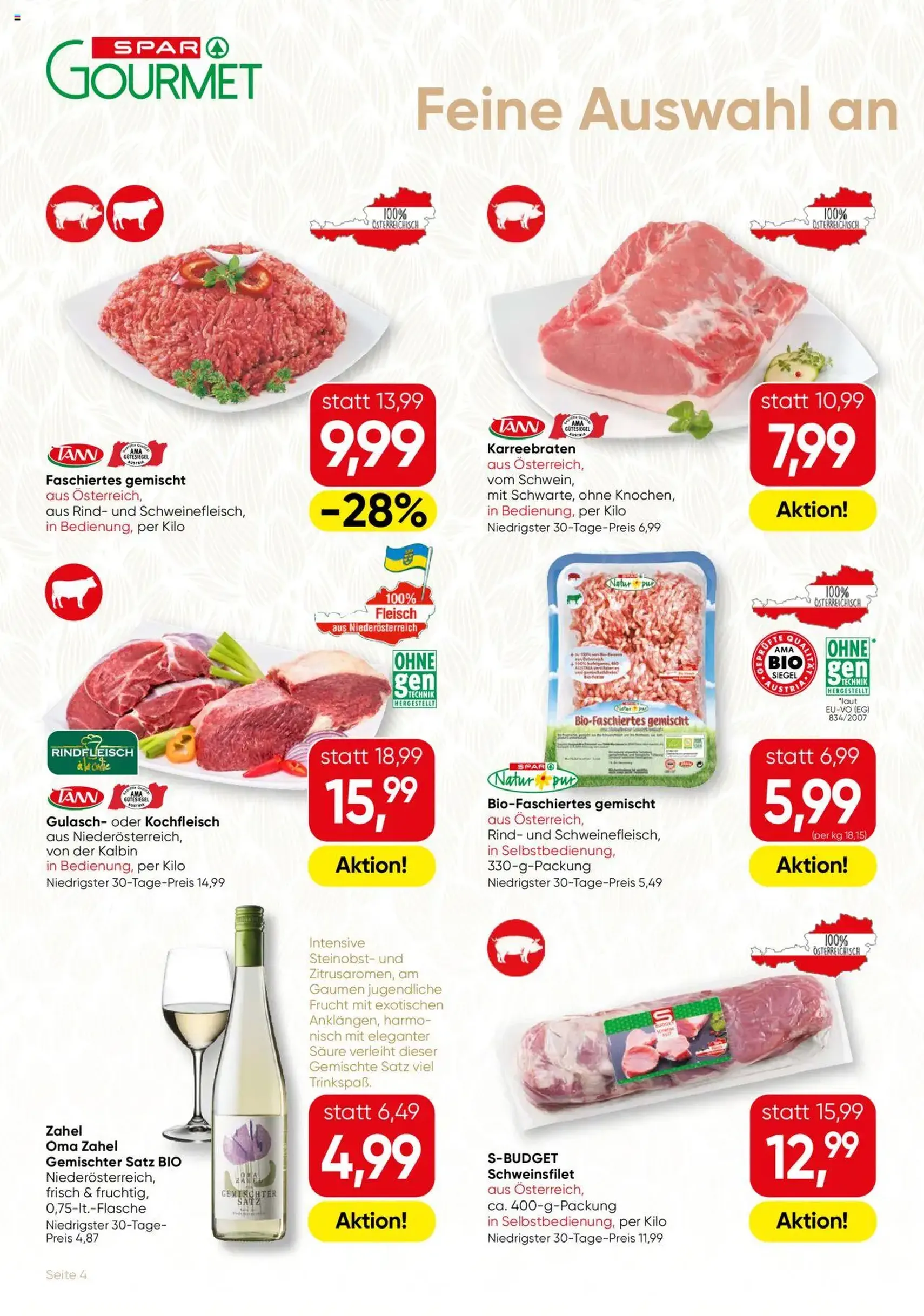 SPAR Gourmet Flugblatt - Gültiger Prospekt ab 25.09.2025, Seite 4 von insgesamt 12