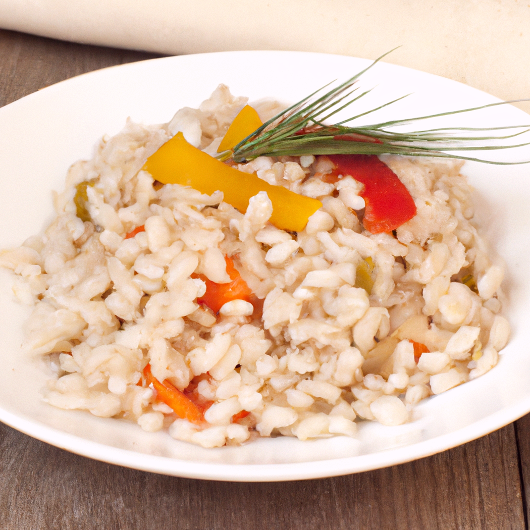 Insalata di orzo con verdure