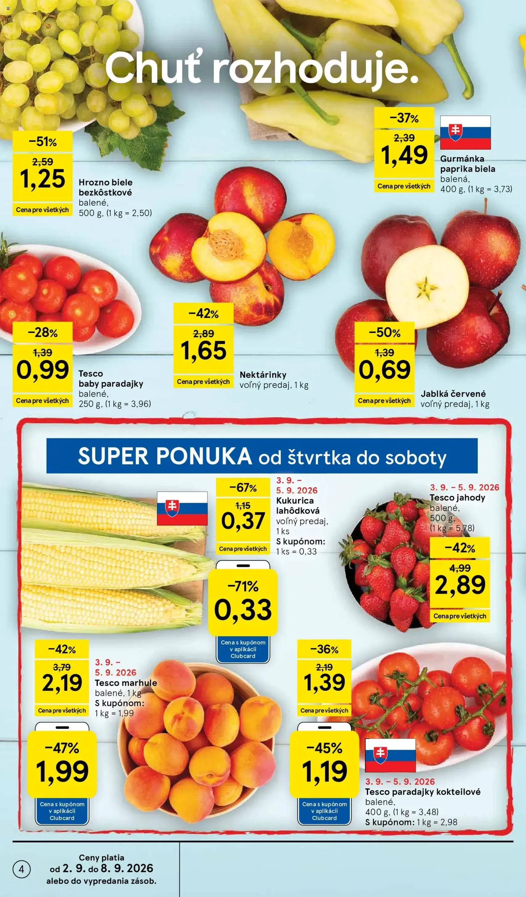 Tesco Hypermarket - leták - platný leták od 02.09.2026 strana 4 z 41