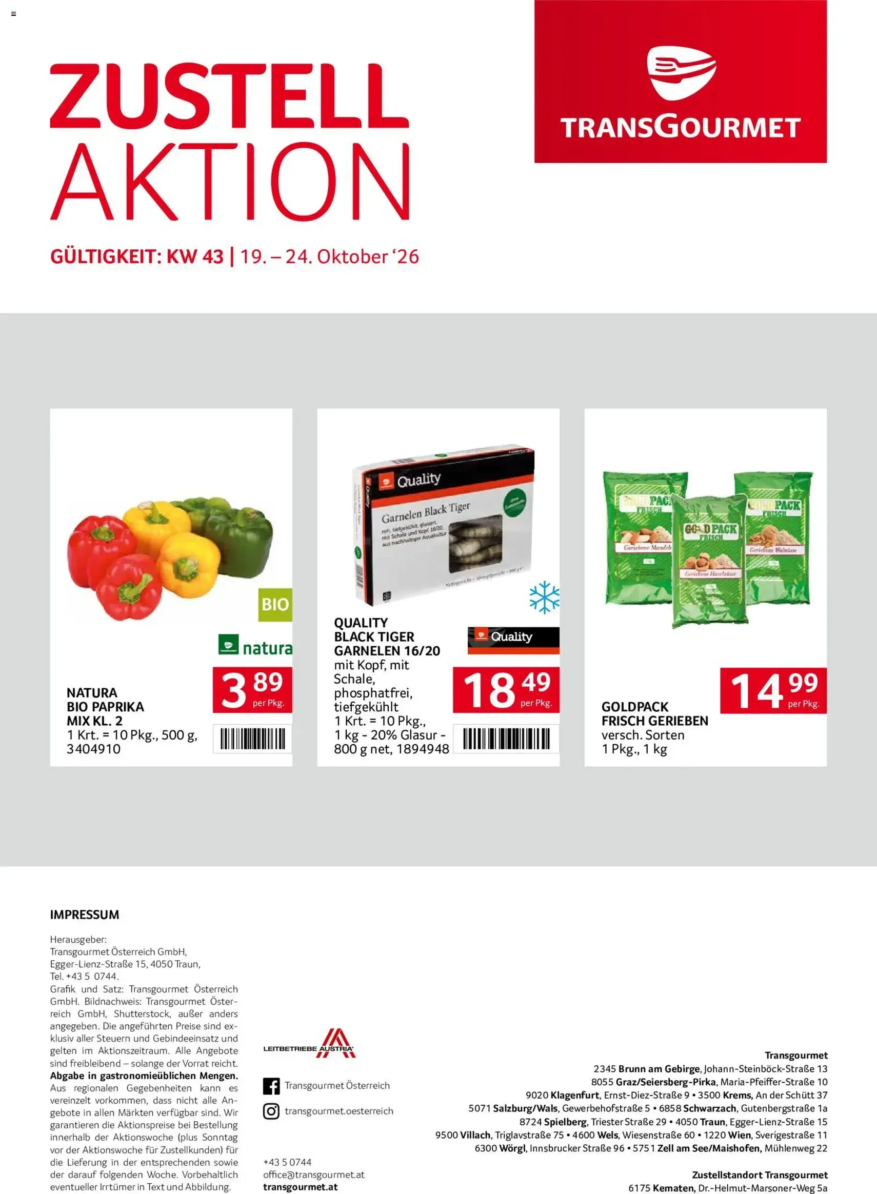 Transgourmet Flugblatt - Gültiger Prospekt ab 19.10.2026, Seite 40 von insgesamt 40