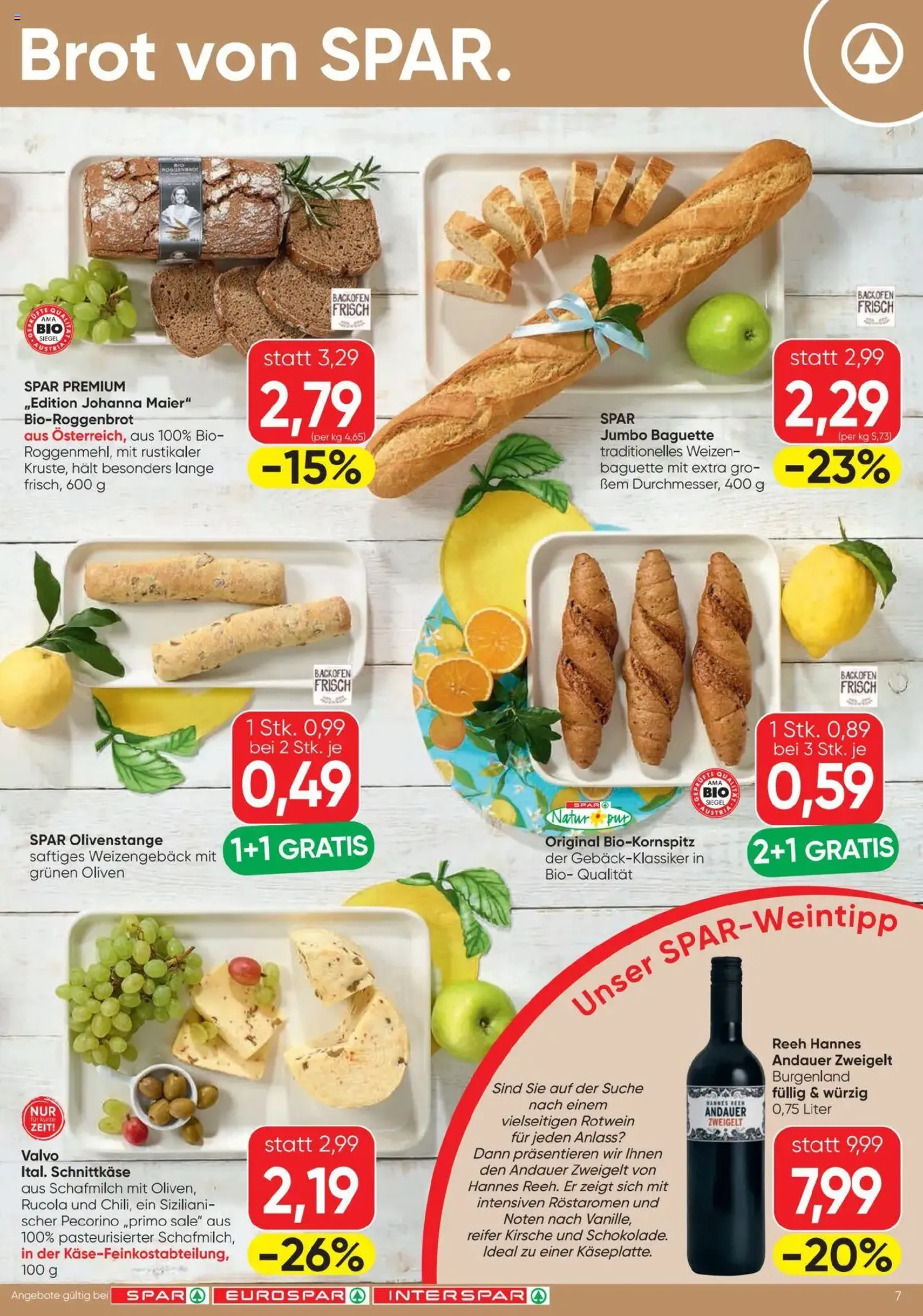 Spar Flugblatt - Gültiger Prospekt ab 31.07.2025, Seite 7 von insgesamt 20 Spar Flugblatt - Gültiger Prospekt ab 31.07.2025, Seite 7 von insgesamt 20