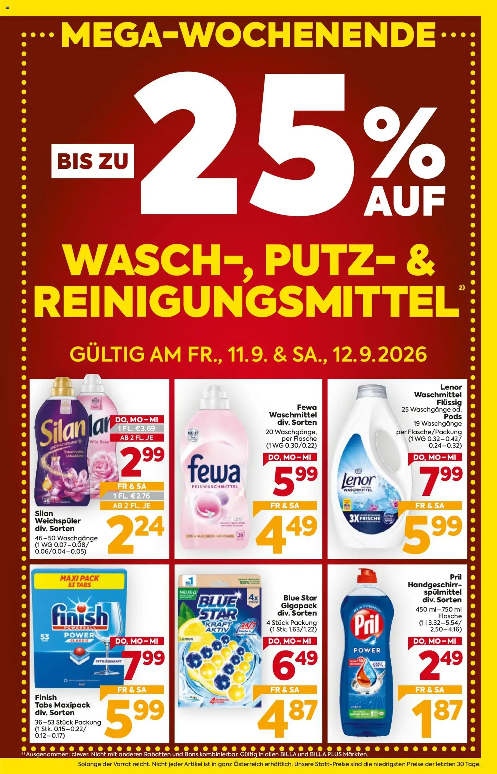 Billa - Flugblatt - Gültiger Prospekt ab 10.09.2026, Seite 3 von insgesamt 16