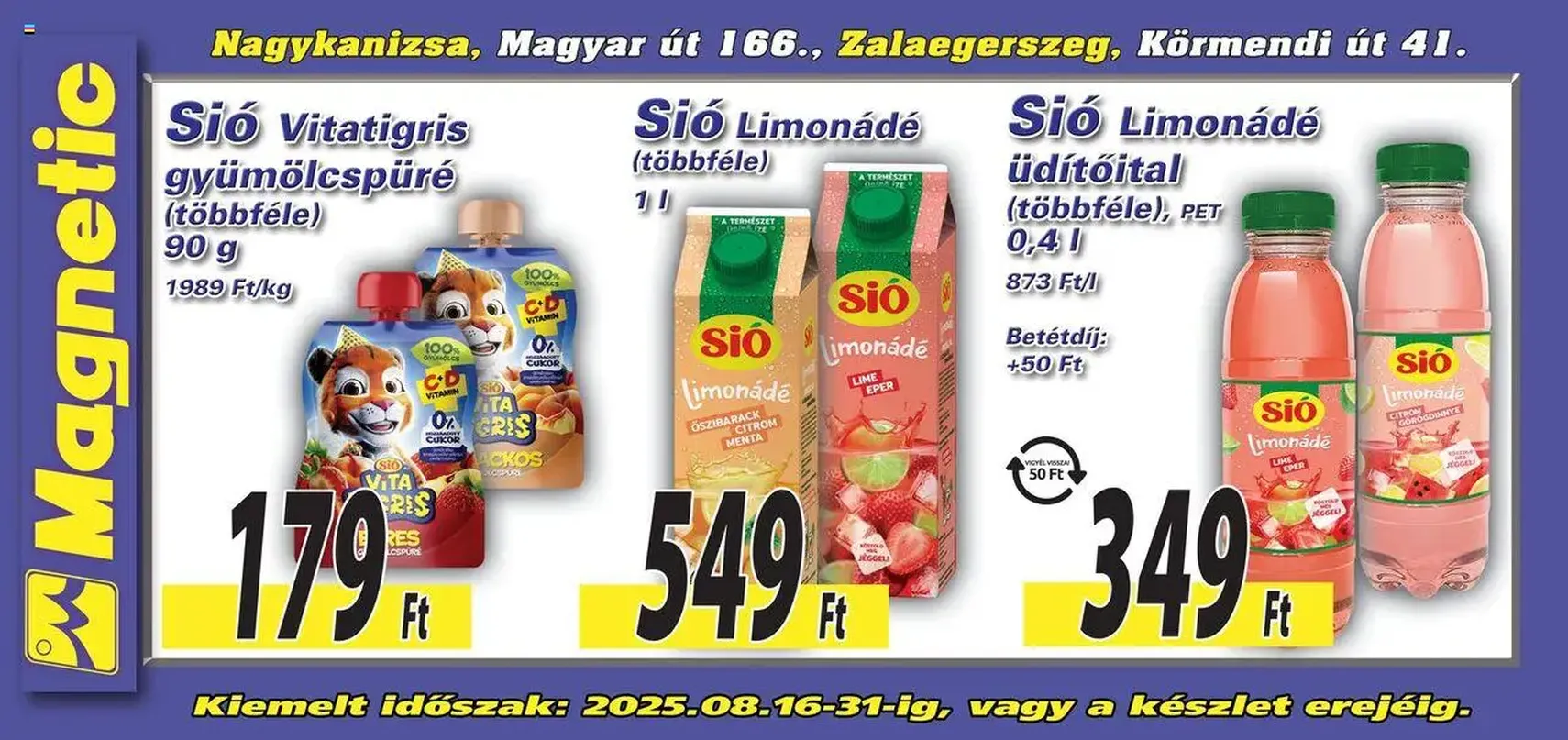 Magnetic - Óriásplakátok - 2025.08.16. érvényes szórólap 3 oldal 3 oldalból