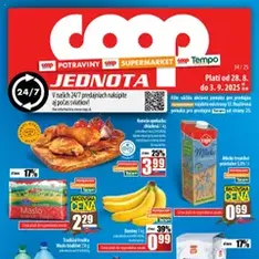 COOP Jednota leták - náhľad letáku platný od 28.08.2025