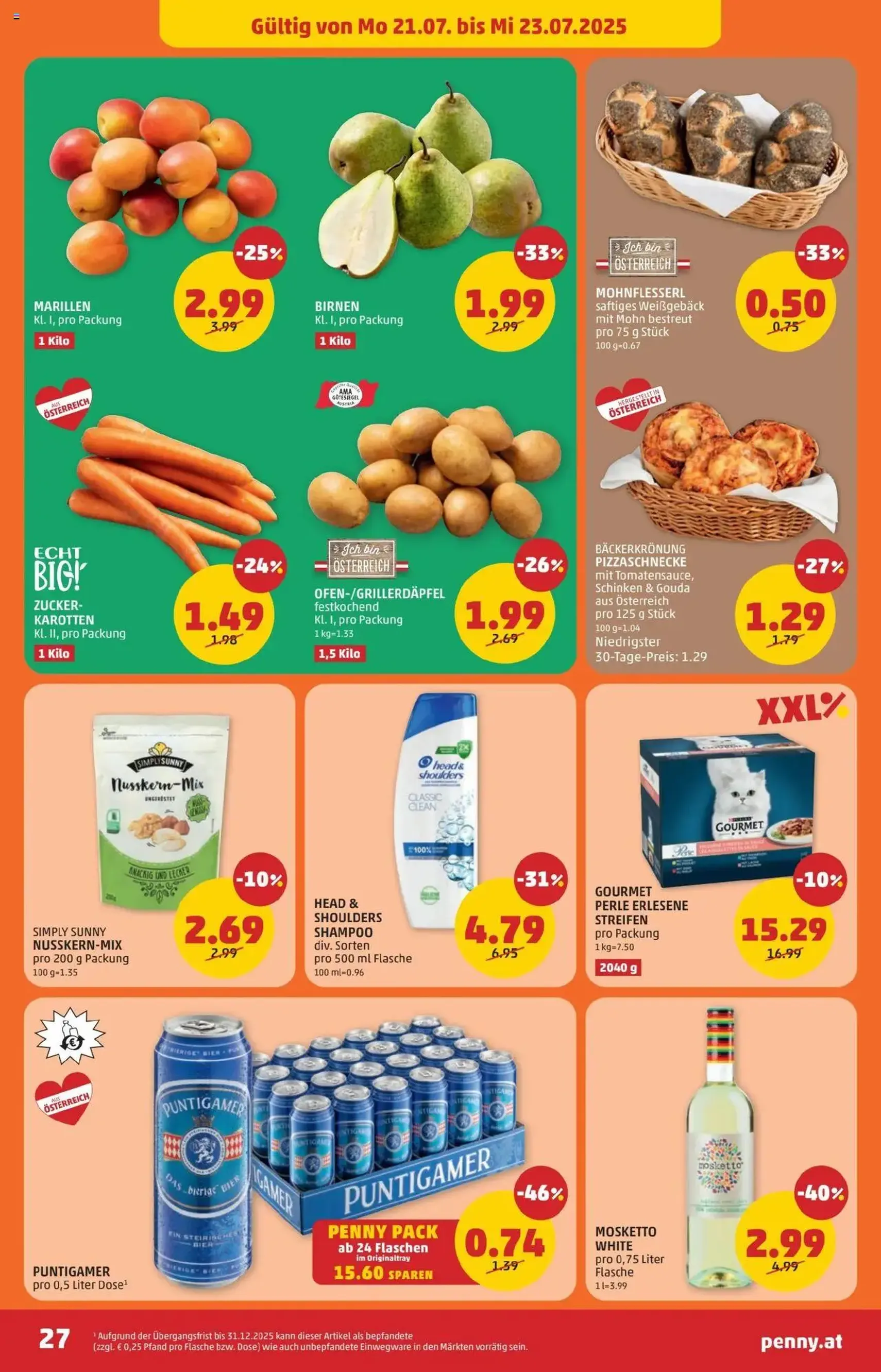 Penny Markt Flugblatt - Gültiger Prospekt ab 17.07.2025, Seite 27 von insgesamt 28 Penny Markt Flugblatt - Gültiger Prospekt ab 17.07.2025, Seite 27 von insgesamt 28