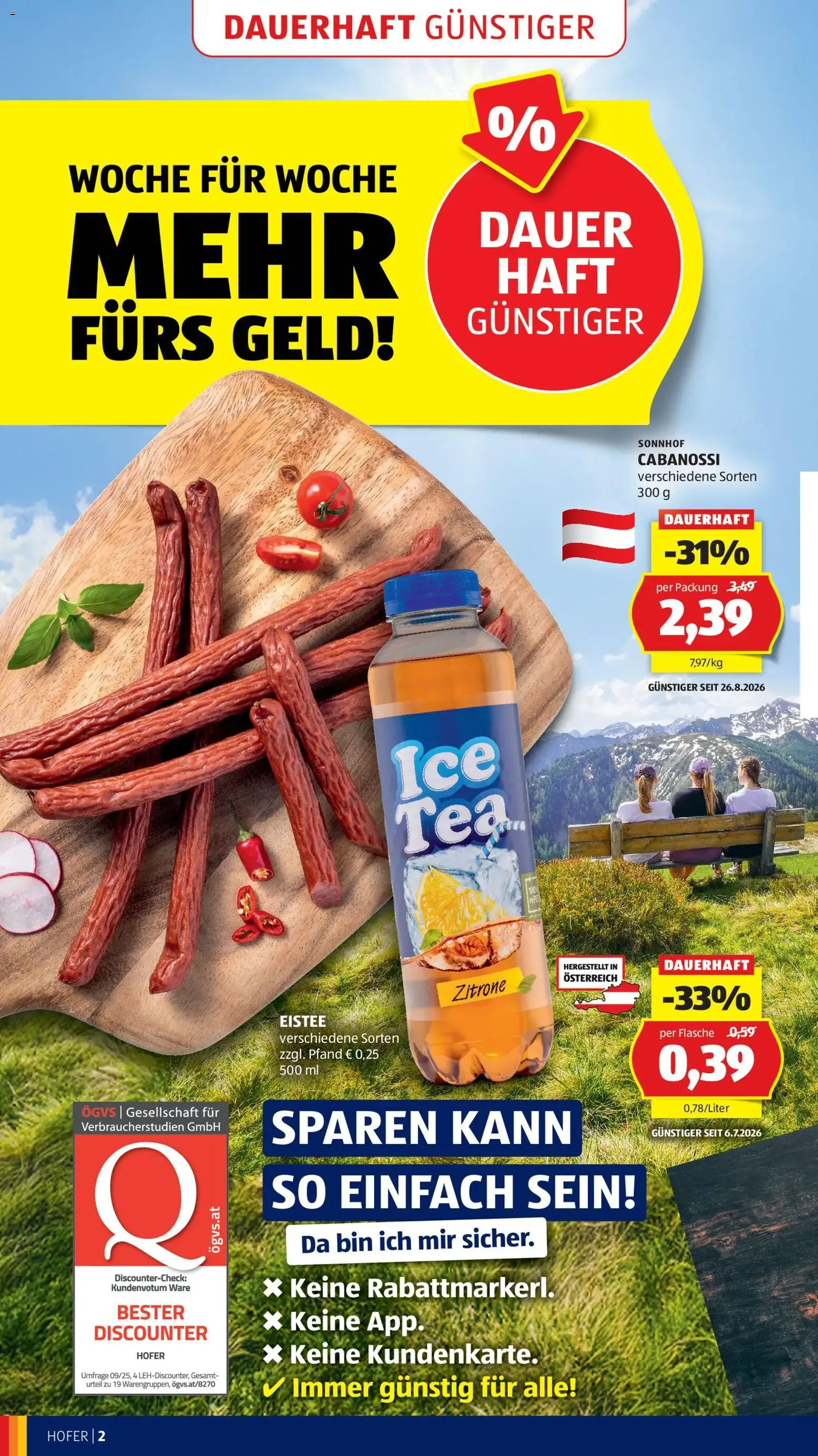 Hofer Flugblatt - Gültiger Prospekt ab 04.09.2026, Seite 8 von insgesamt 44