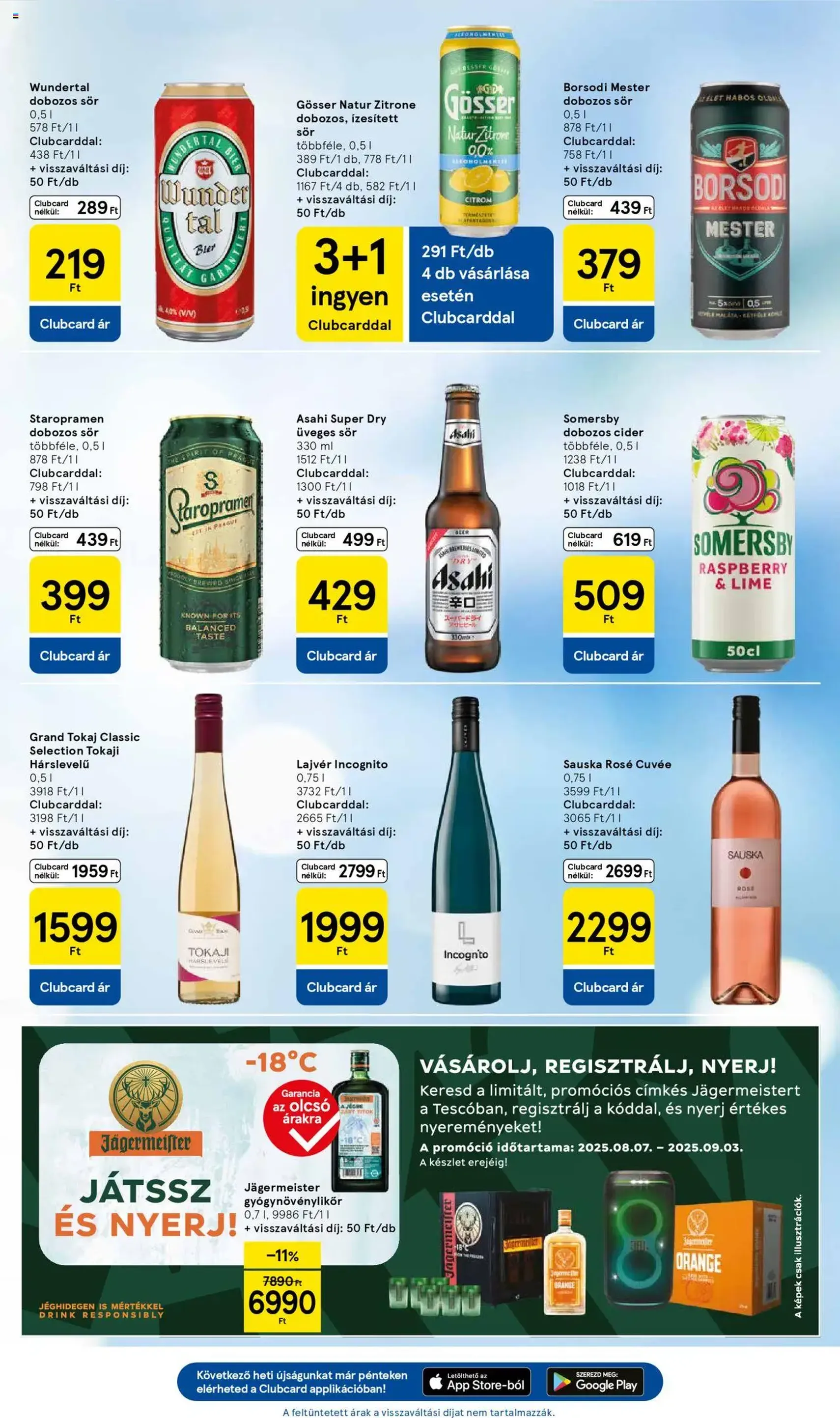 Tesco Hipermarket - Akciós újság - 2025.08.07. érvényes szórólap 23 oldal 32 oldalból Tesco Hipermarket - Akciós újság - 2025.08.07. érvényes szórólap 23 oldal 32 oldalból