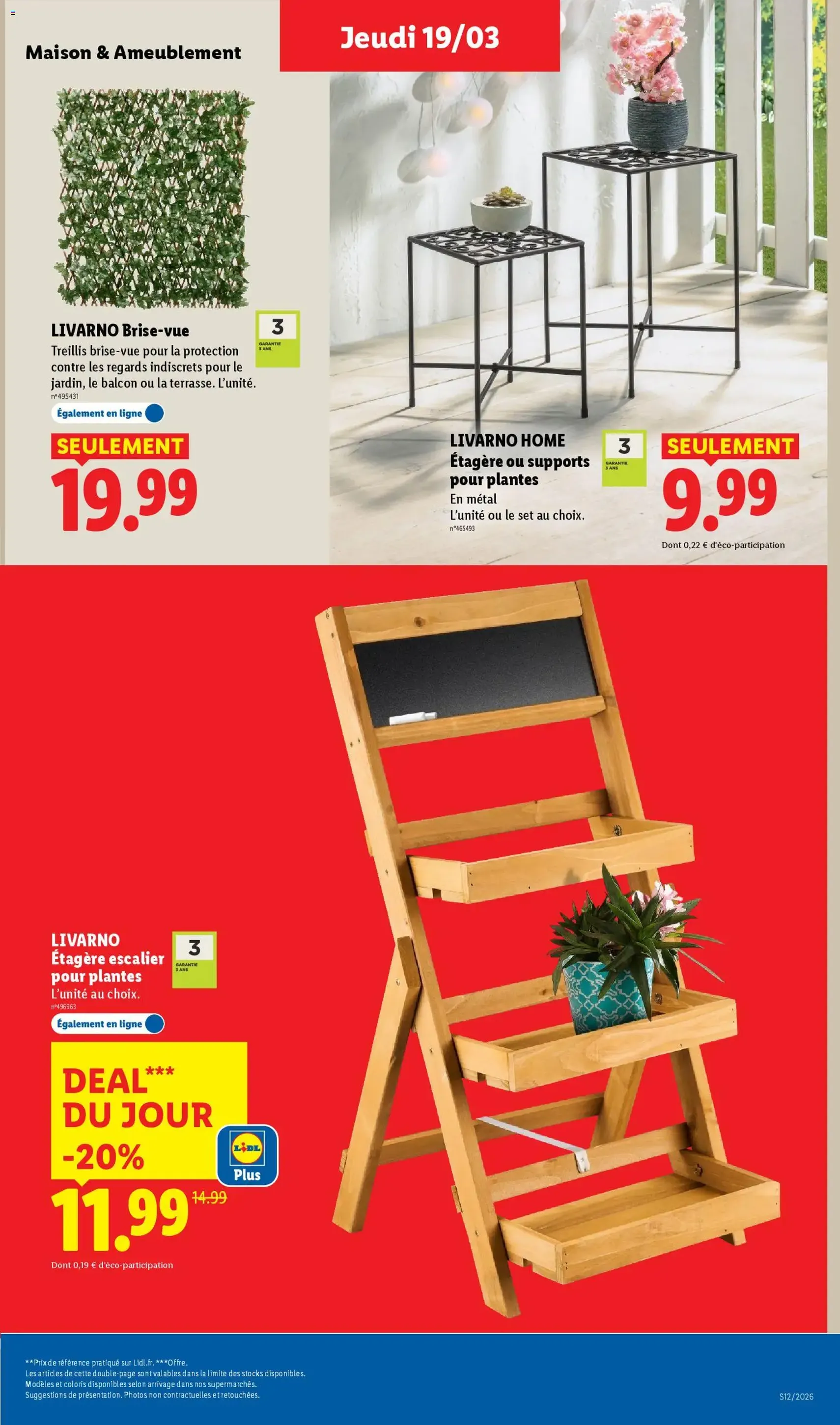 LIDL catalogue semaine 12 - brochure valable à partir du 19/03/2026, page 37 sur 59