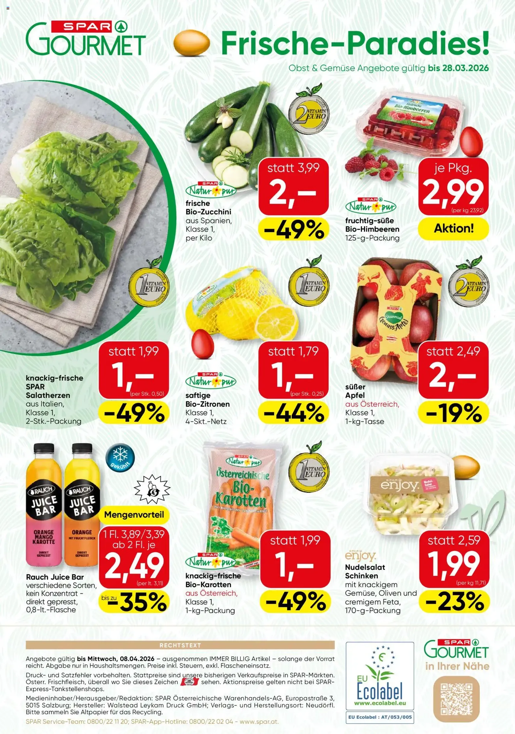 SPAR Gourmet Flugblatt - Gültiger Prospekt ab 26.03.2026, Seite 12 von insgesamt 12