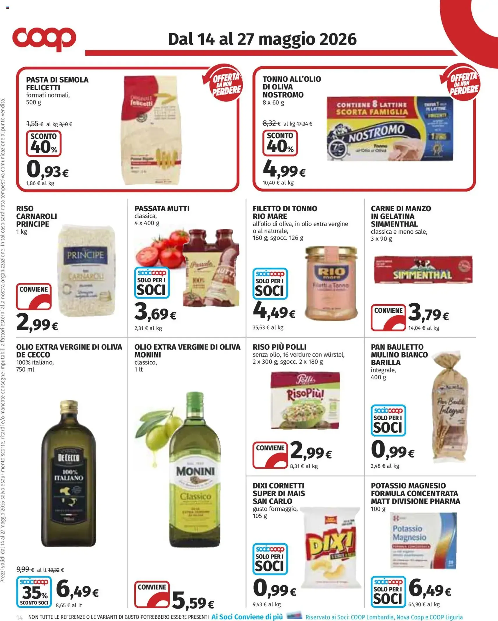 COOP volantino Offerte Top Milano - volantino valido dal 14/05/2026 pagina 14 di 25