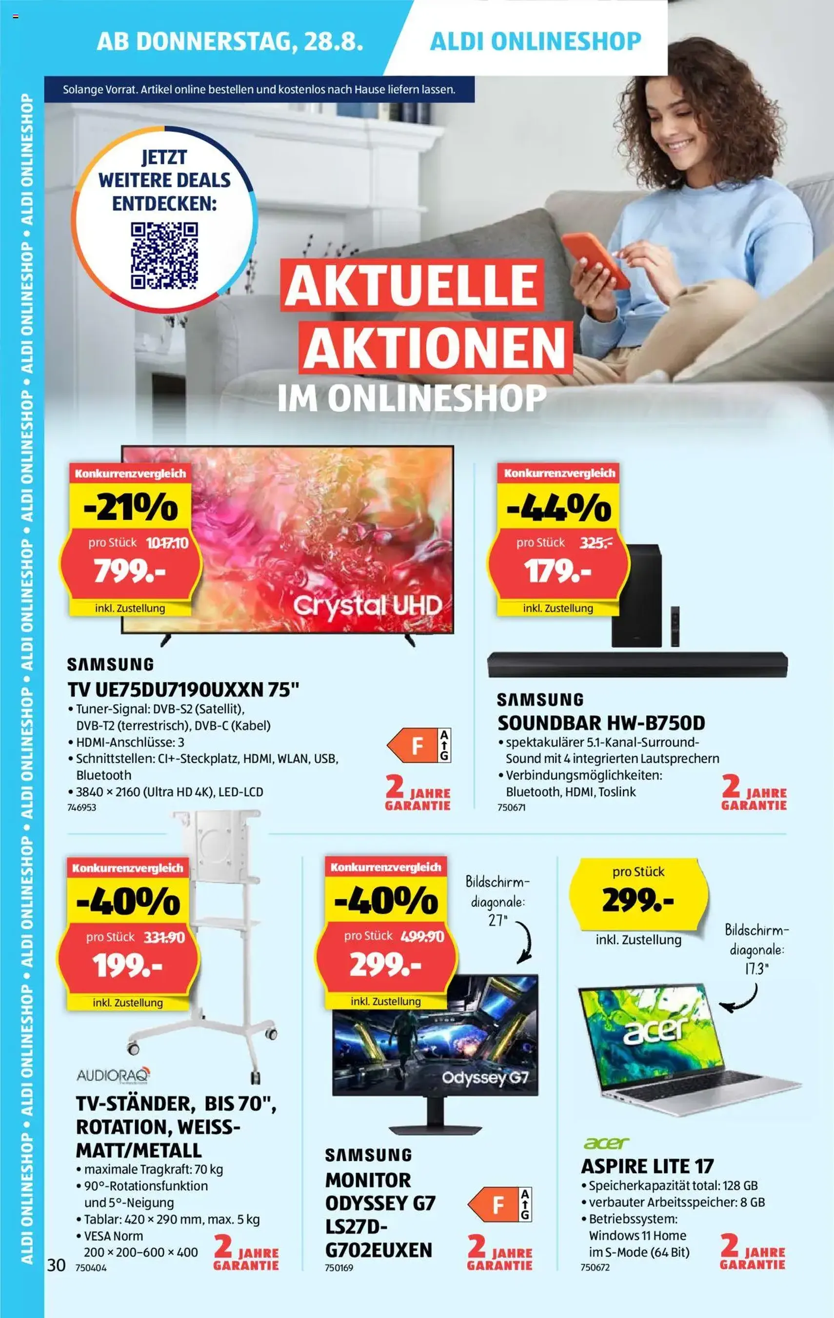 Aldi Aktionen - Gültiger Prospekt ab 28.08.2025, Seite 30 von insgesamt 35 Aldi Aktionen - Gültiger Prospekt ab 28.08.2025, Seite 30 von insgesamt 35