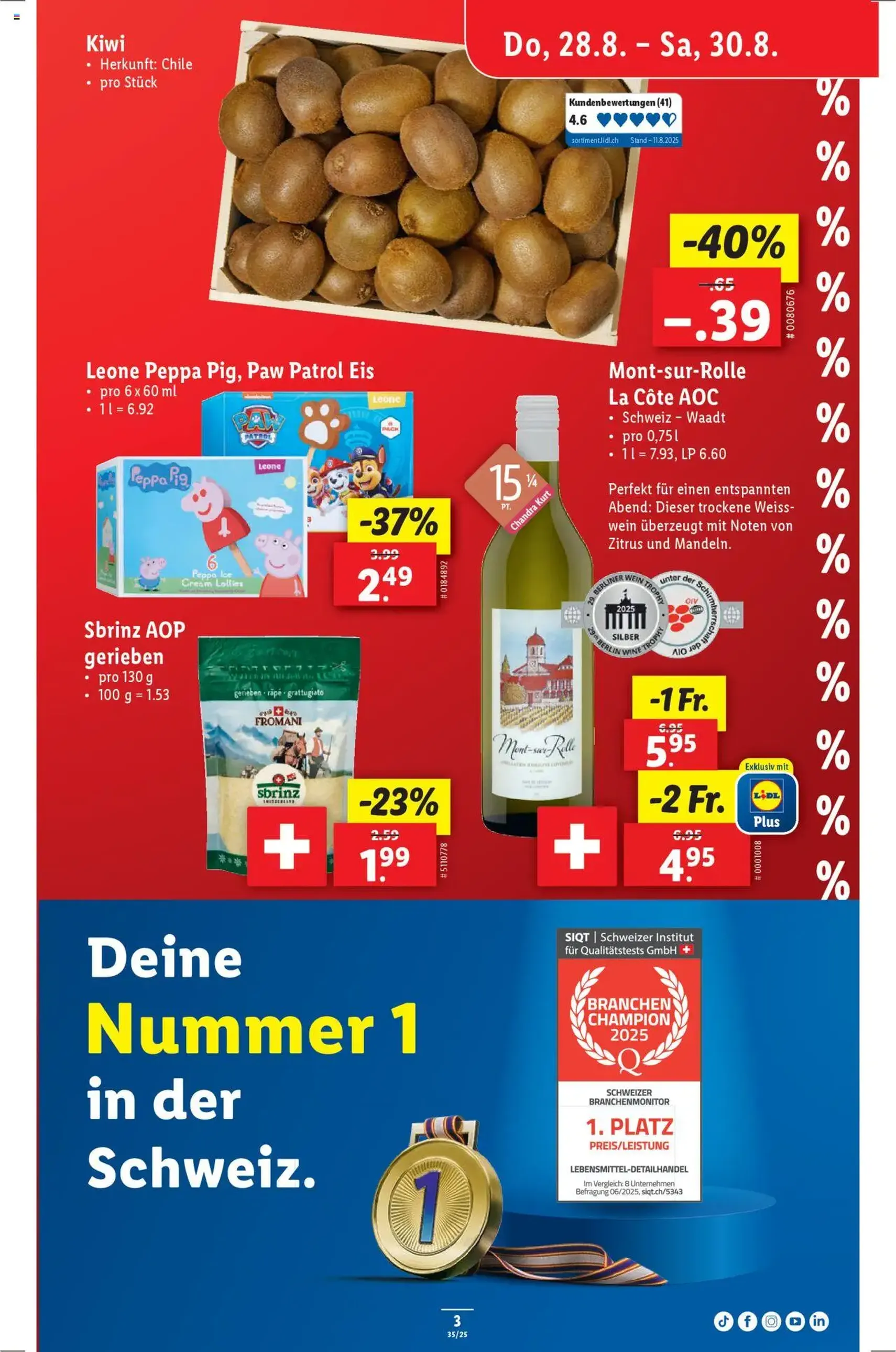 Lidl Aktionen - Gültiger Prospekt ab 28.08.2025, Seite 3 von insgesamt 34 Lidl Aktionen - Gültiger Prospekt ab 28.08.2025, Seite 3 von insgesamt 34