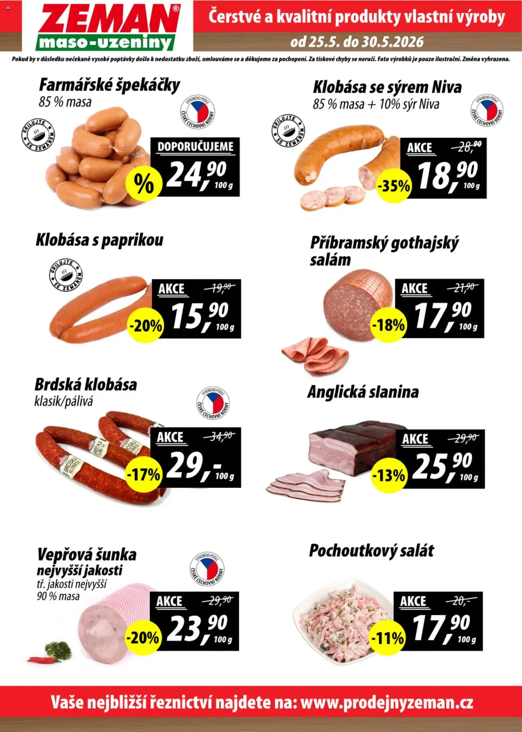 Prodejny Zeman leták - platný leták od 25.05.2026 strana 2 z 2
