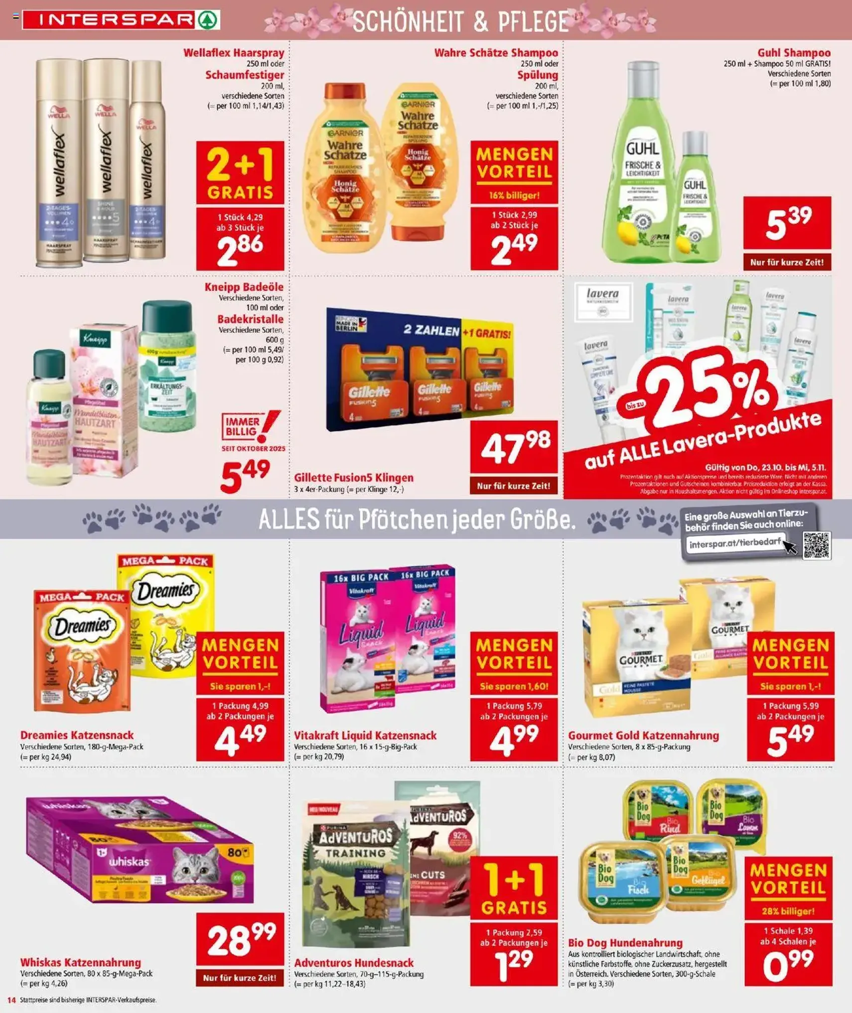 Interspar Flugblatt - Gültiger Prospekt ab 23.10.2025, Seite 14 von insgesamt 24 Interspar Flugblatt - Gültiger Prospekt ab 23.10.2025, Seite 14 von insgesamt 24