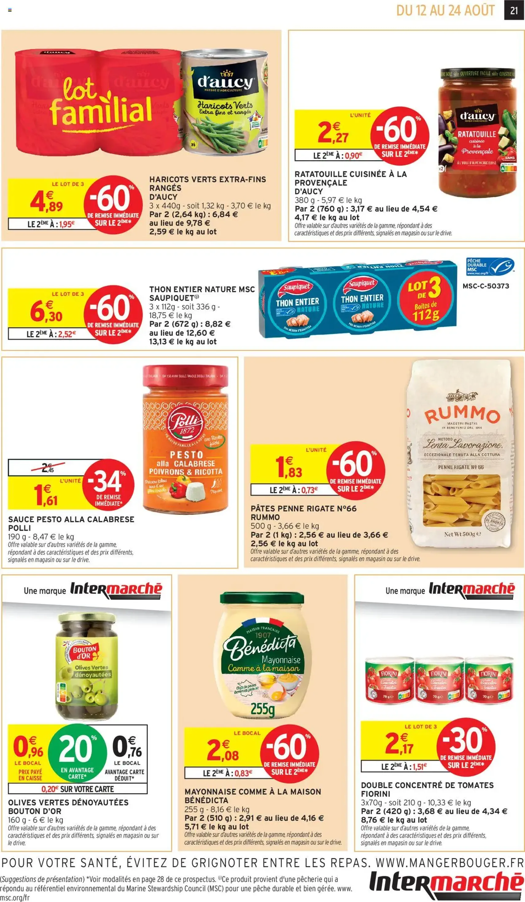 Intermarché catalogue semaine 32 - brochure valable à partir du 12/08/2025, page 21 sur 40