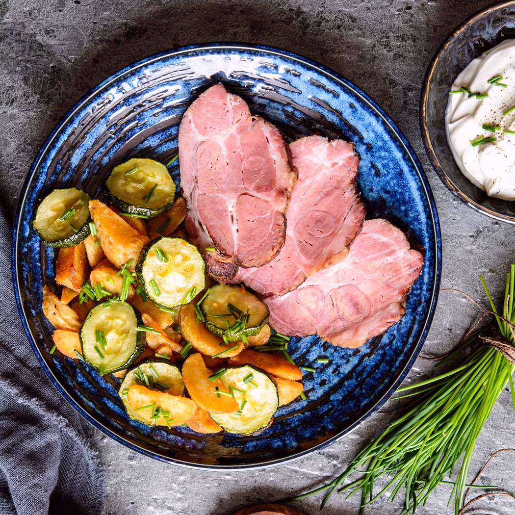 Arista di maiale affumicata al forno