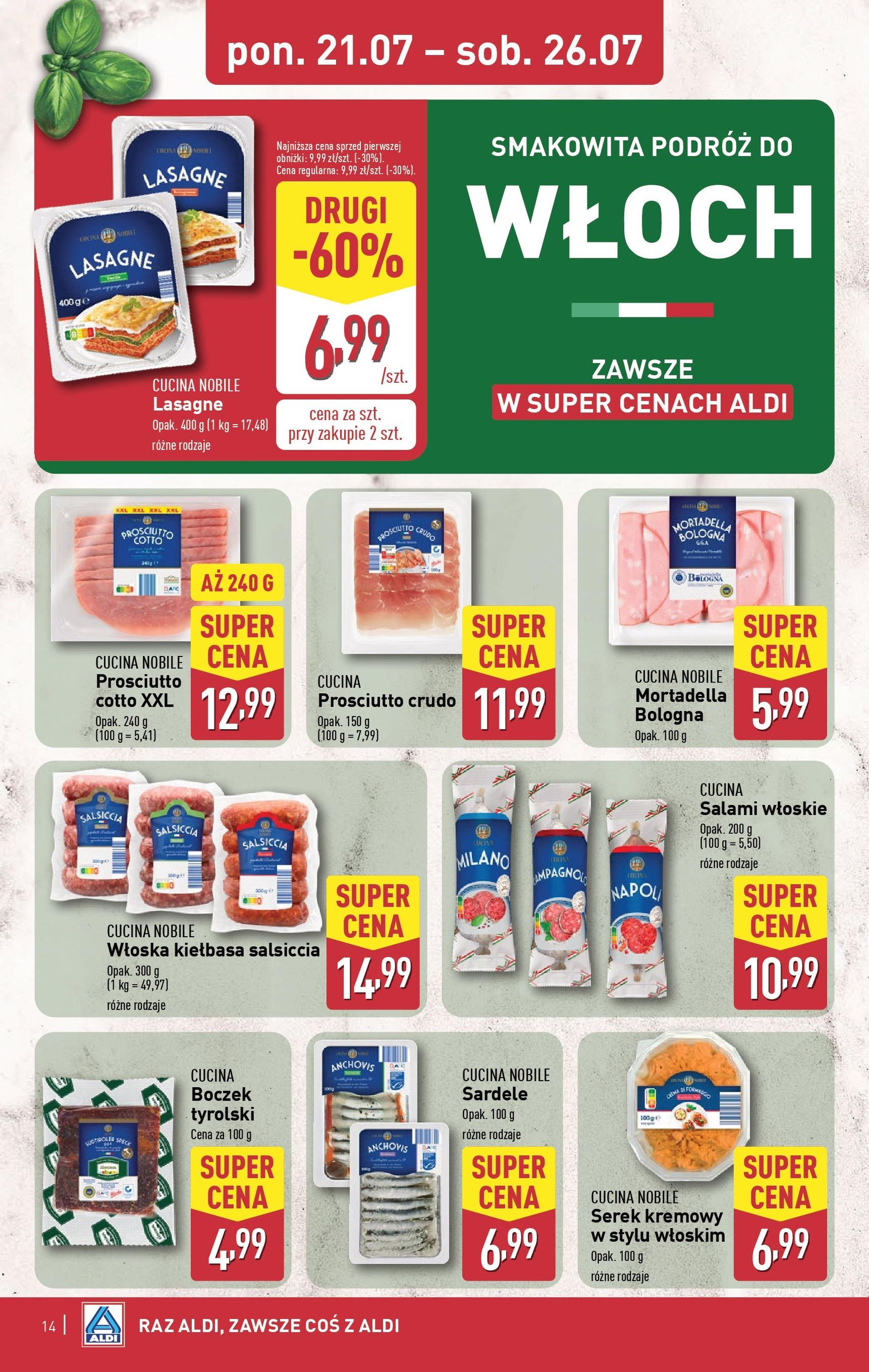 Aldi Gazetka - ważny gazetka od 21.07.2025 strona 14 z 42