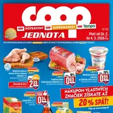 COOP Jednota leták - náhľad letáku platný od 26.02.2026