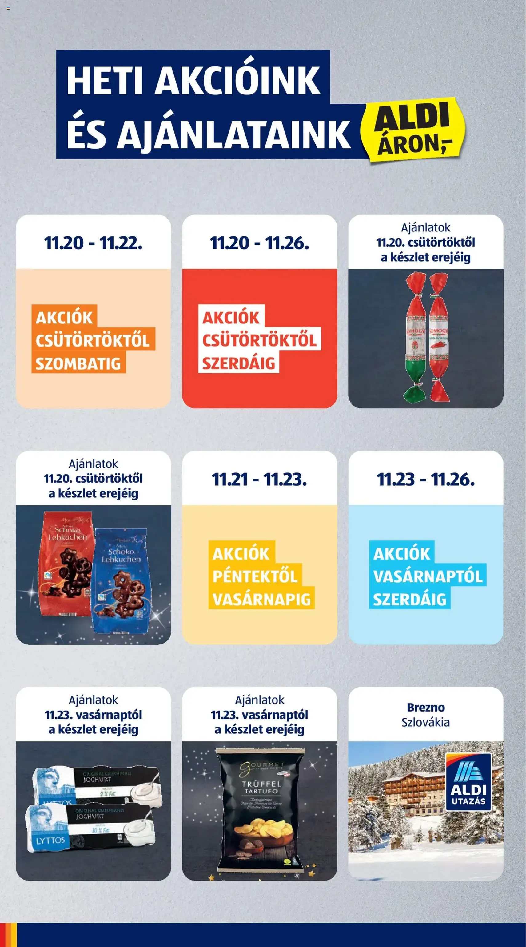 Aldi Akciós újság - 2025.11.20. érvényes szórólap 2 oldal 61 oldalból