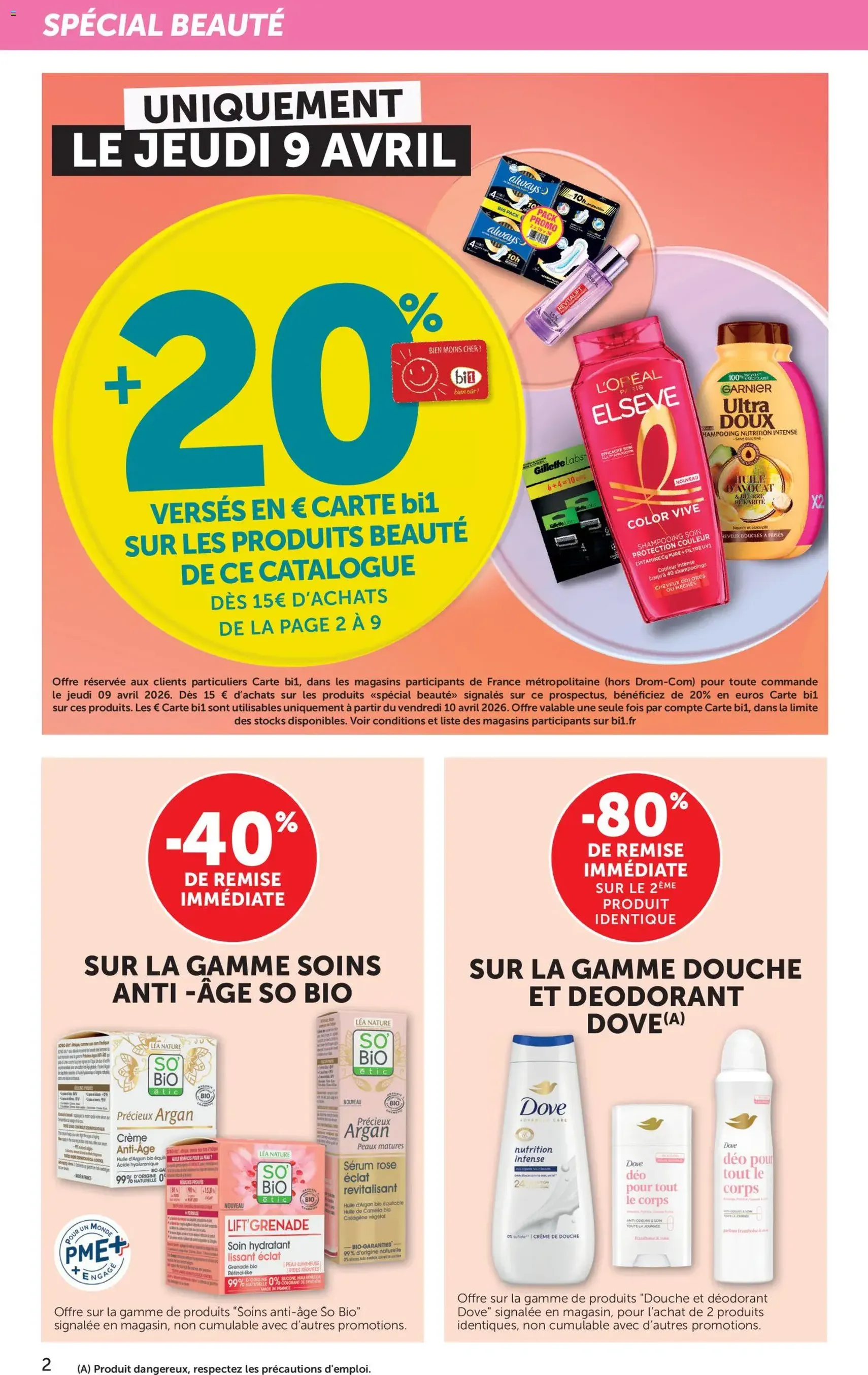 Bi1 Catalogue - brochure valable à partir du 08/04/2026, page 2 sur 20