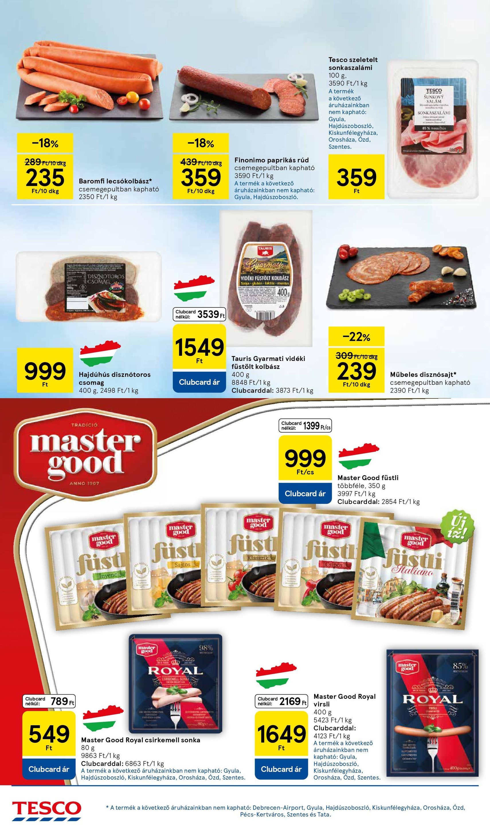 Tesco Hipermarket - Akciós újság - 2025.10.30. érvényes szórólap 18 oldal 32 oldalból