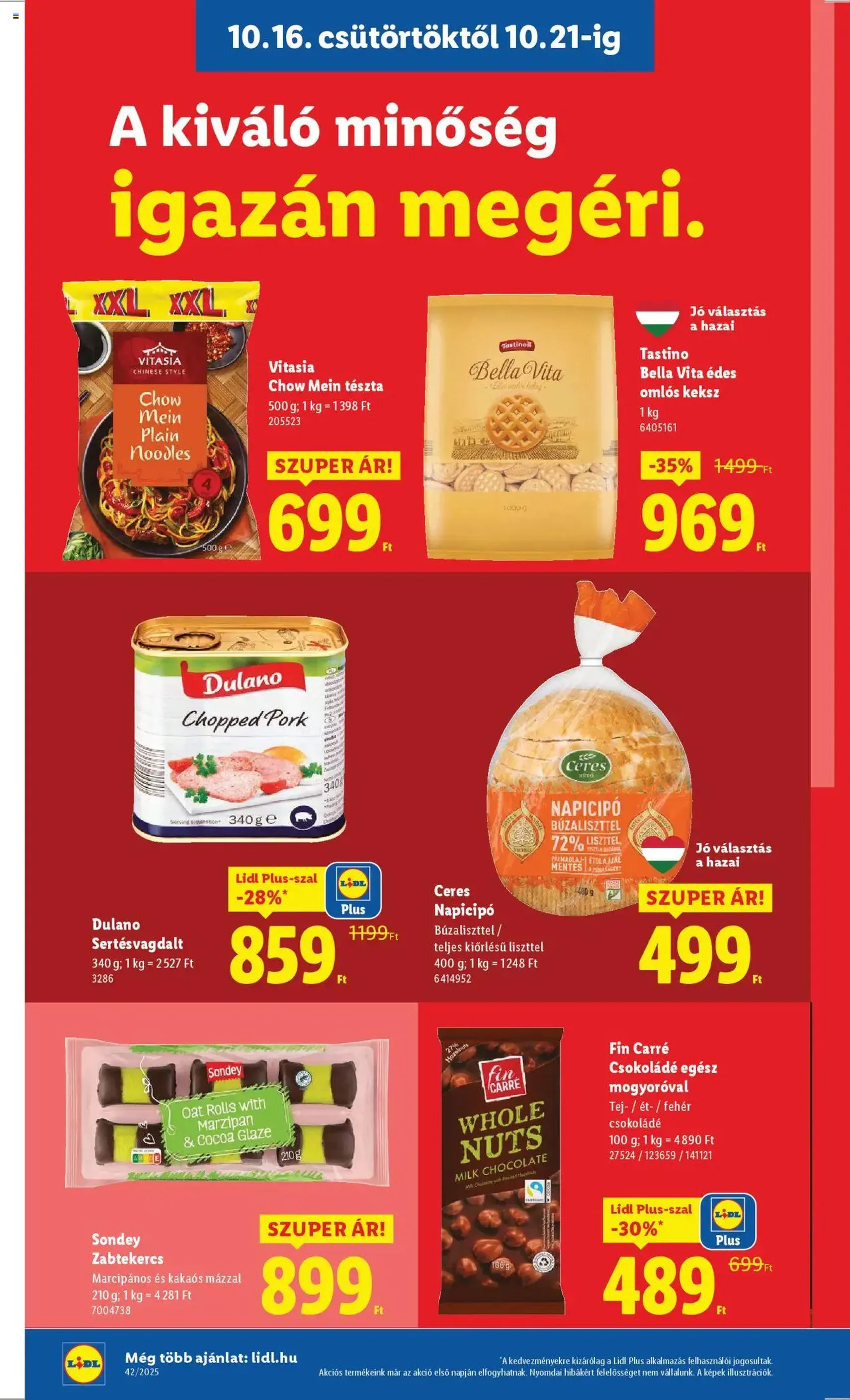 Lidl Akciós újság - 2025.10.16. érvényes szórólap 10 oldal 68 oldalból Lidl Akciós újság - 2025.10.16. érvényes szórólap 10 oldal 68 oldalból