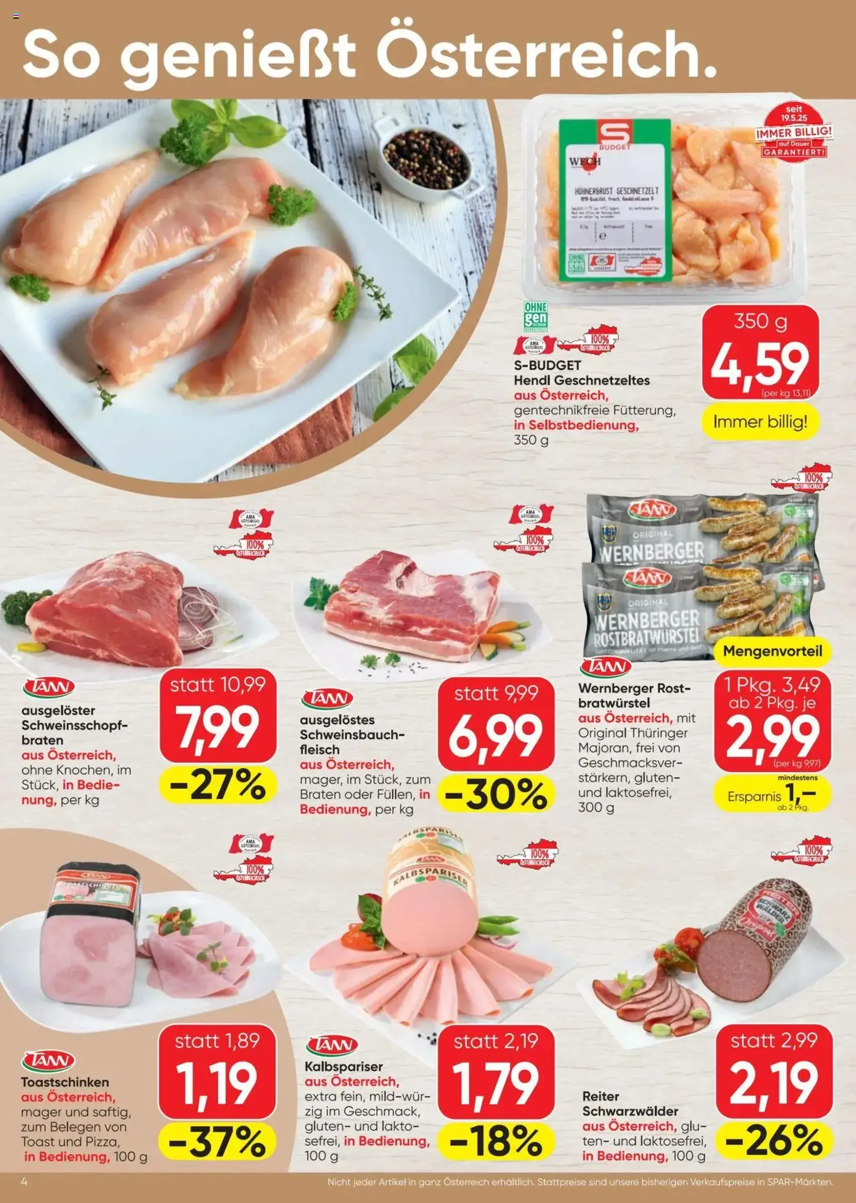 Spar Flugblatt - Gültiger Prospekt ab 04.09.2025, Seite 4 von insgesamt 16 Spar Flugblatt - Gültiger Prospekt ab 04.09.2025, Seite 4 von insgesamt 16