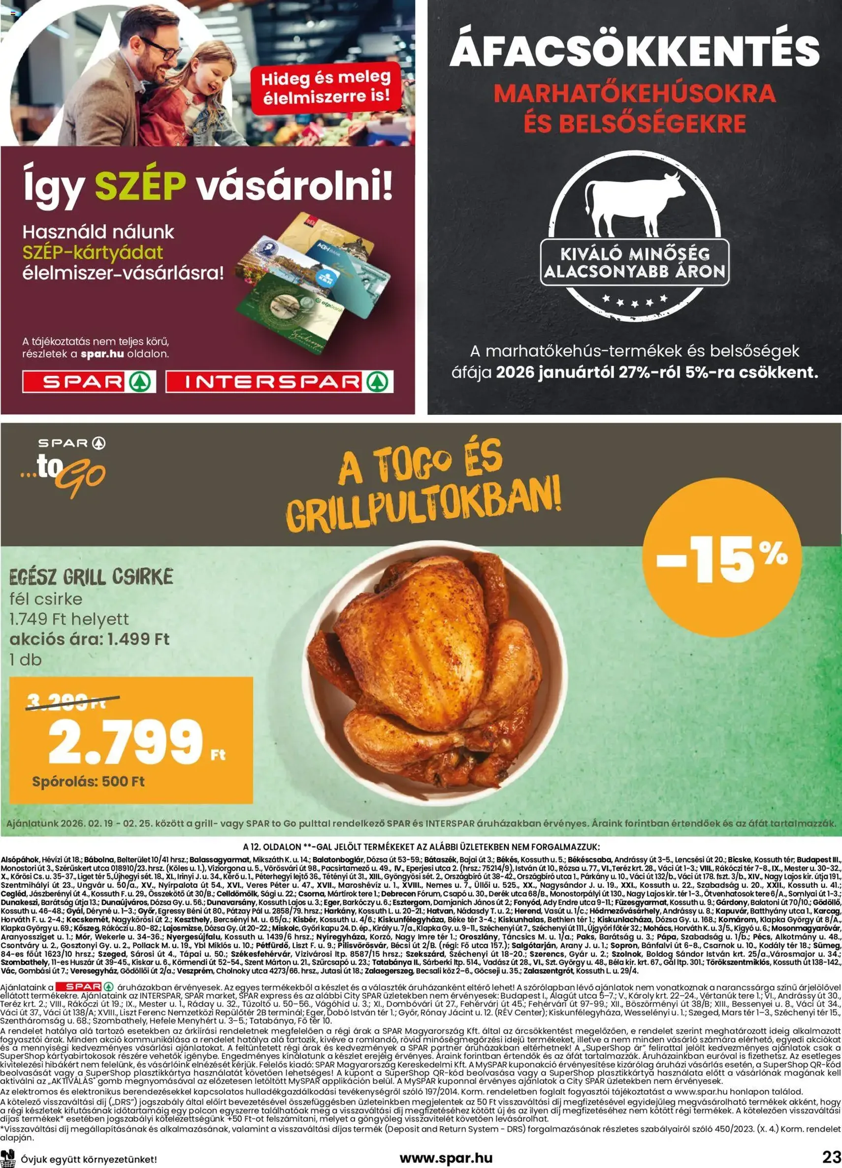 Spar Akciós újság - 2026.02.19. érvényes szórólap 23 oldal 24 oldalból