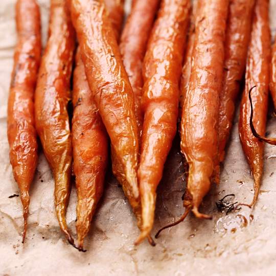 Anteprima ricetta Carote olandesi arrostite con burro alle erbe