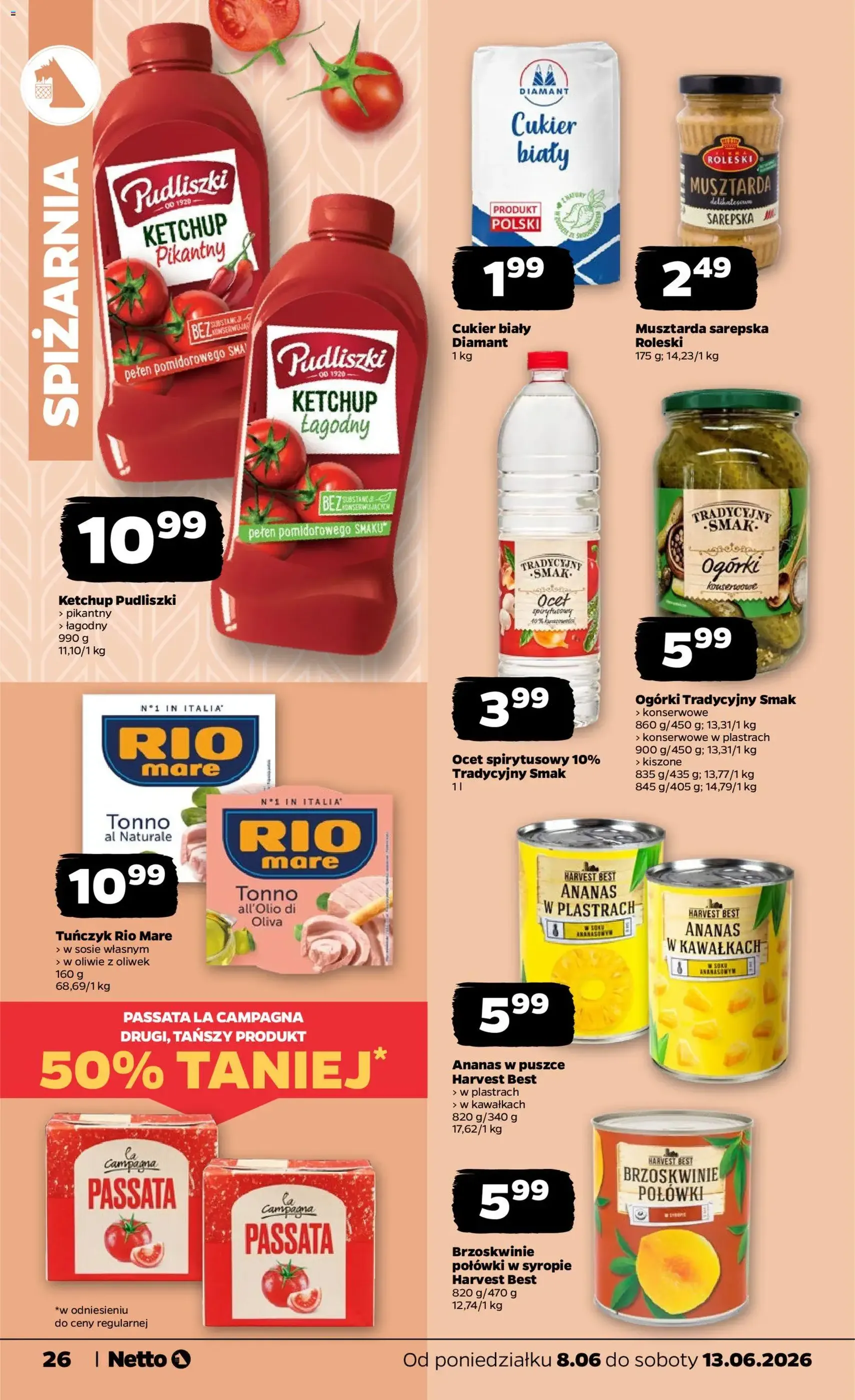 Netto gazetka od poniedziałku spożywcza - ważny gazetka od 08.06.2026 strona 26 z 41