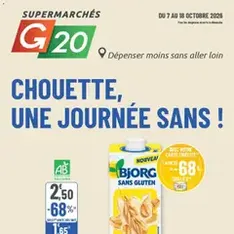 G20 Supermarchés catalogue - Prévisualisation du catalogue valable à partir du 07/10/2026