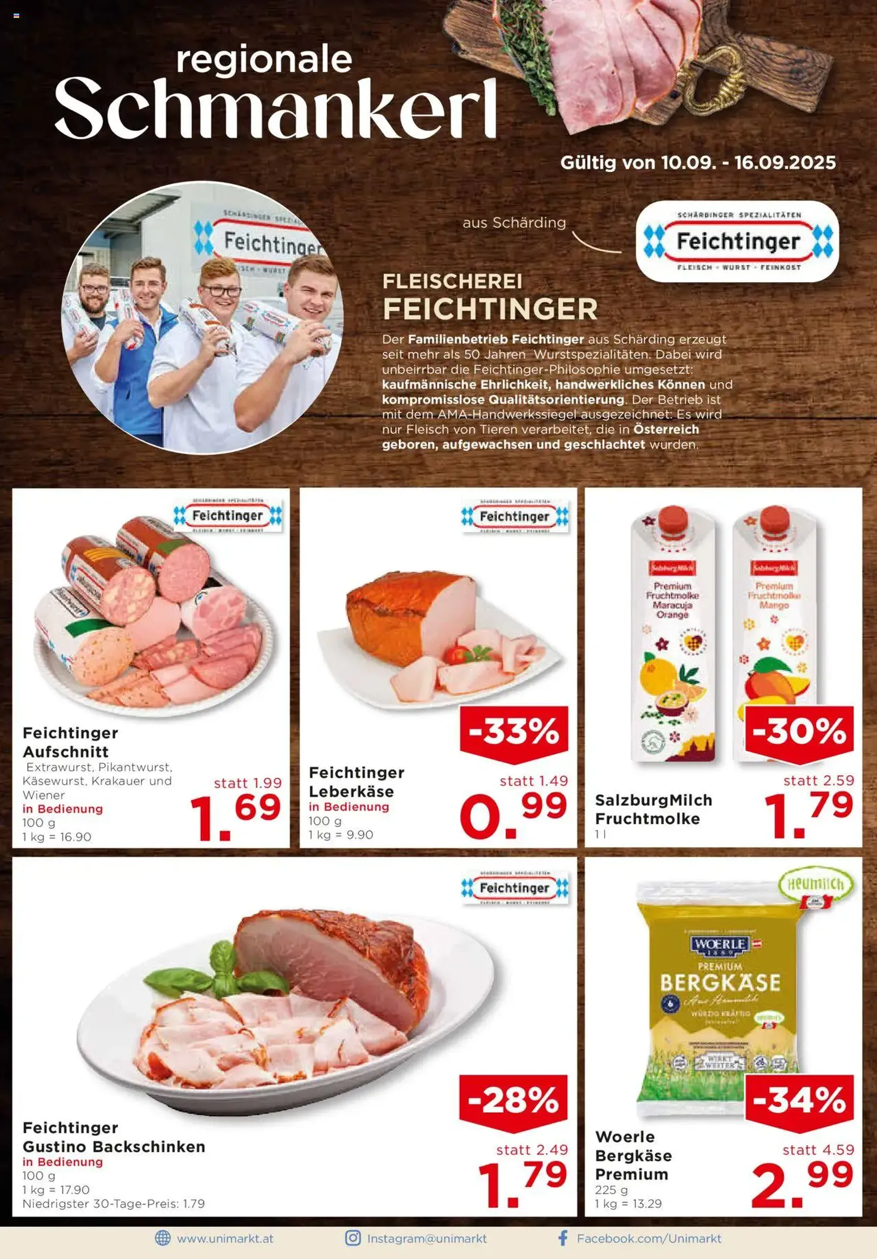 Unimarkt Flugblatt - Gültiger Prospekt ab 10.09.2025, Seite 4 von insgesamt 12